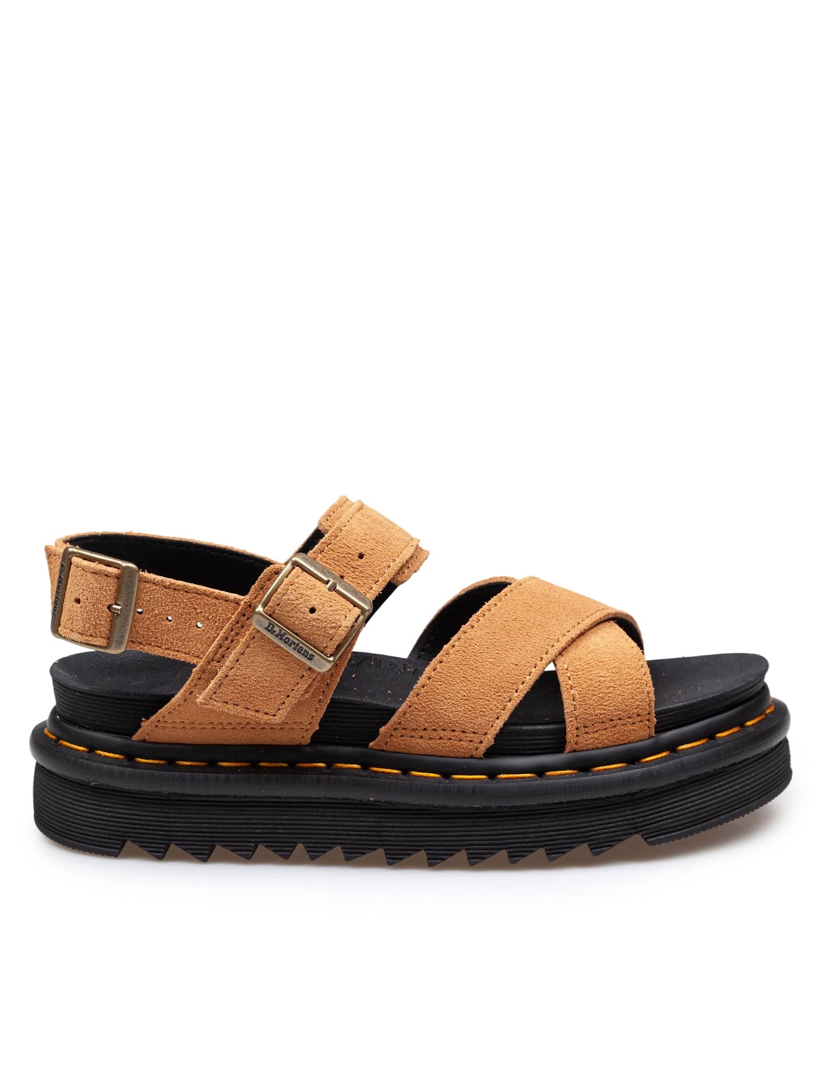 Dr. Martens Blair Suede Sandal In Brown