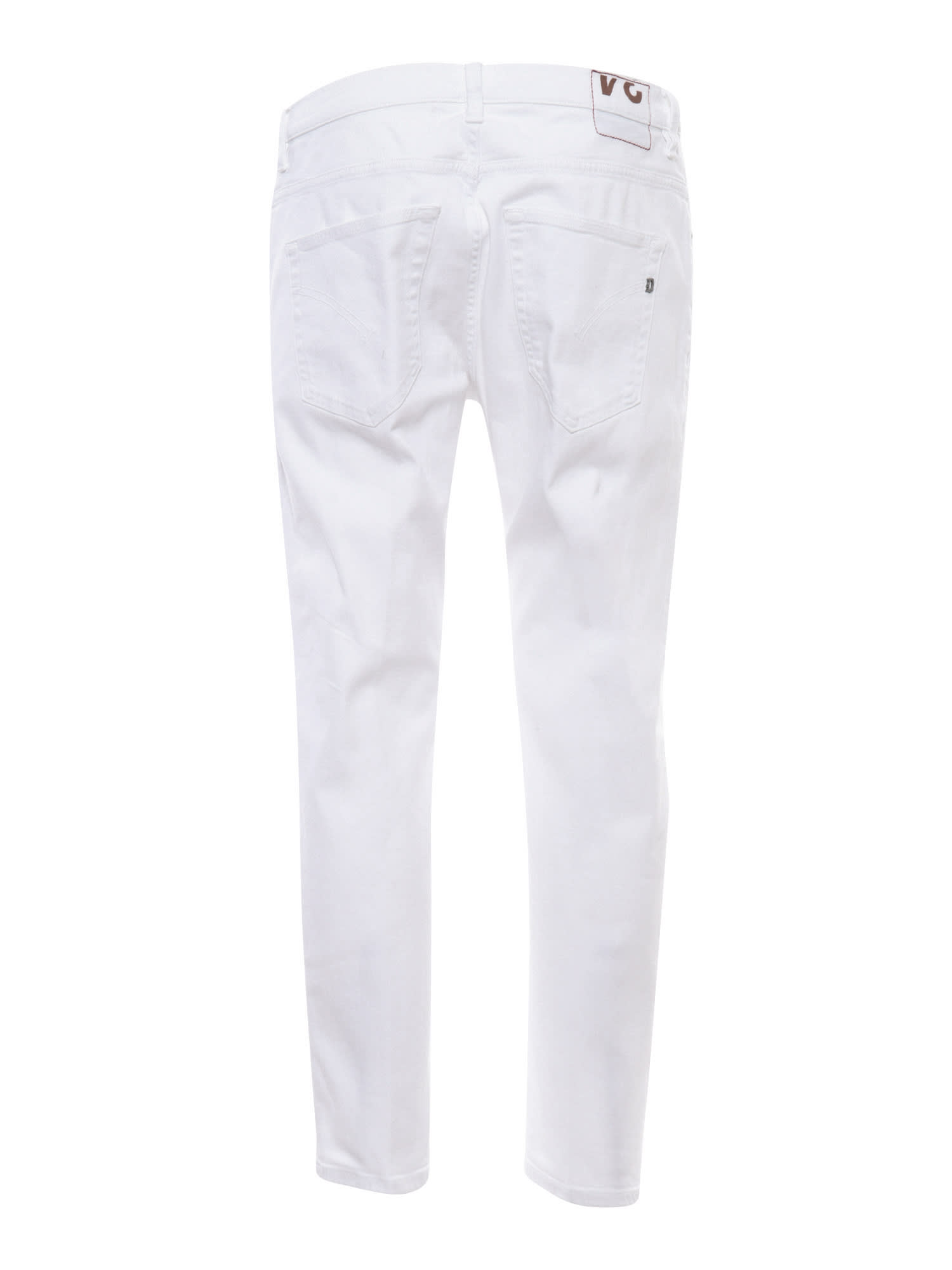 Shop Dondup White Trousers
