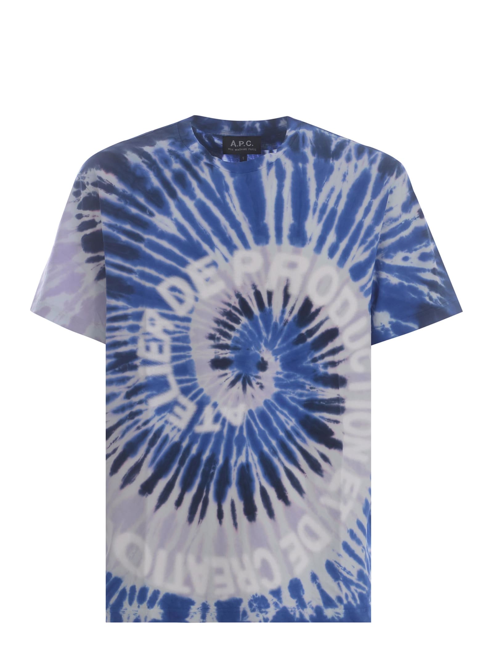 Shop Apc T-shirt A.p.c. Kurt Made Of Cotton In Blue
