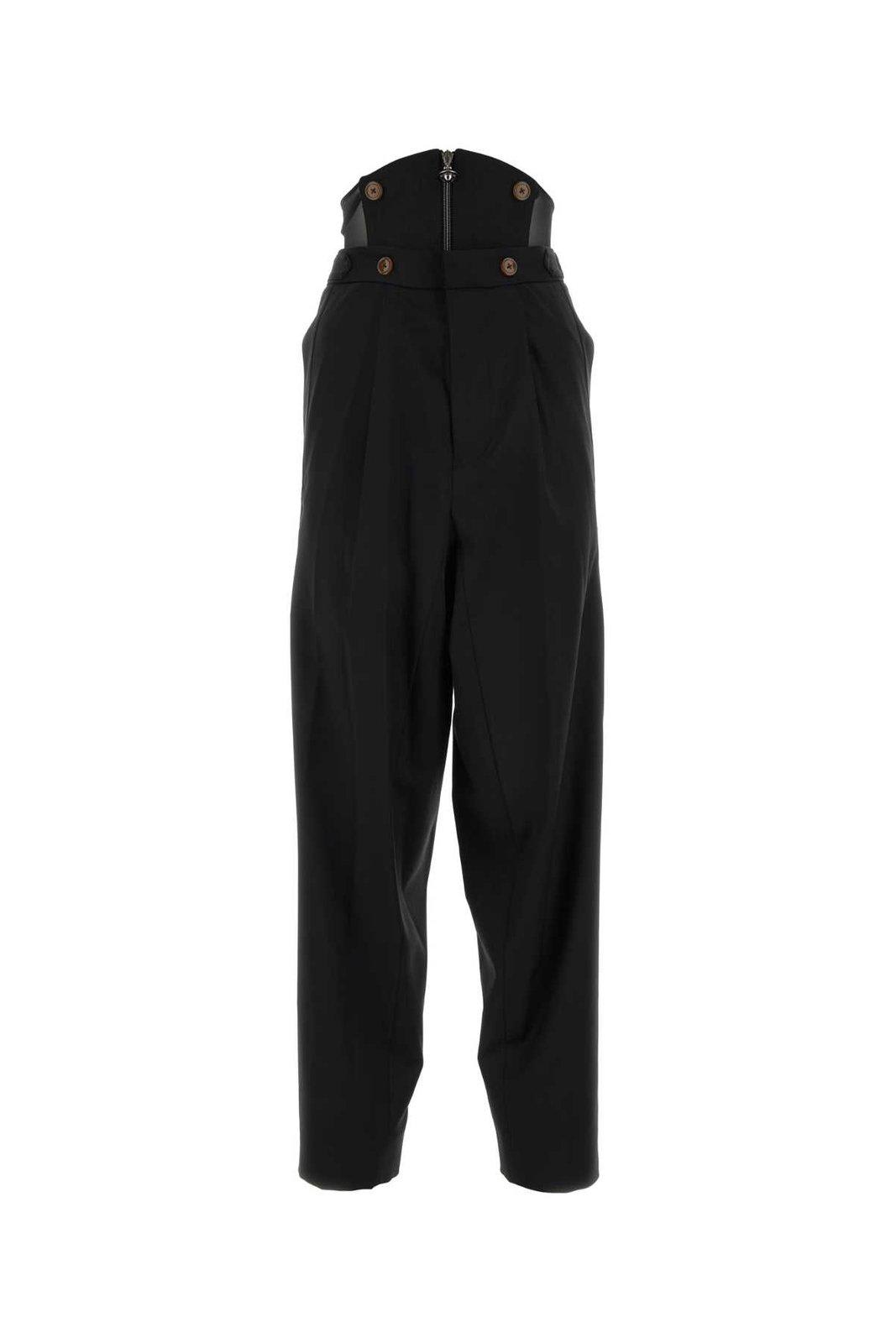 Shop Vivienne Westwood Zip-up Trousers In Black