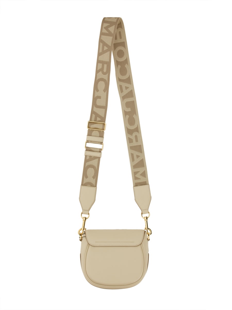 Shop Marc Jacobs Saddle The J Marc Small Bag In Ivory