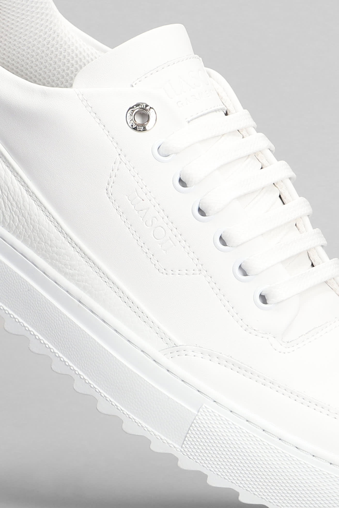 Shop Mason Garments Torino Sneakers In White Leather