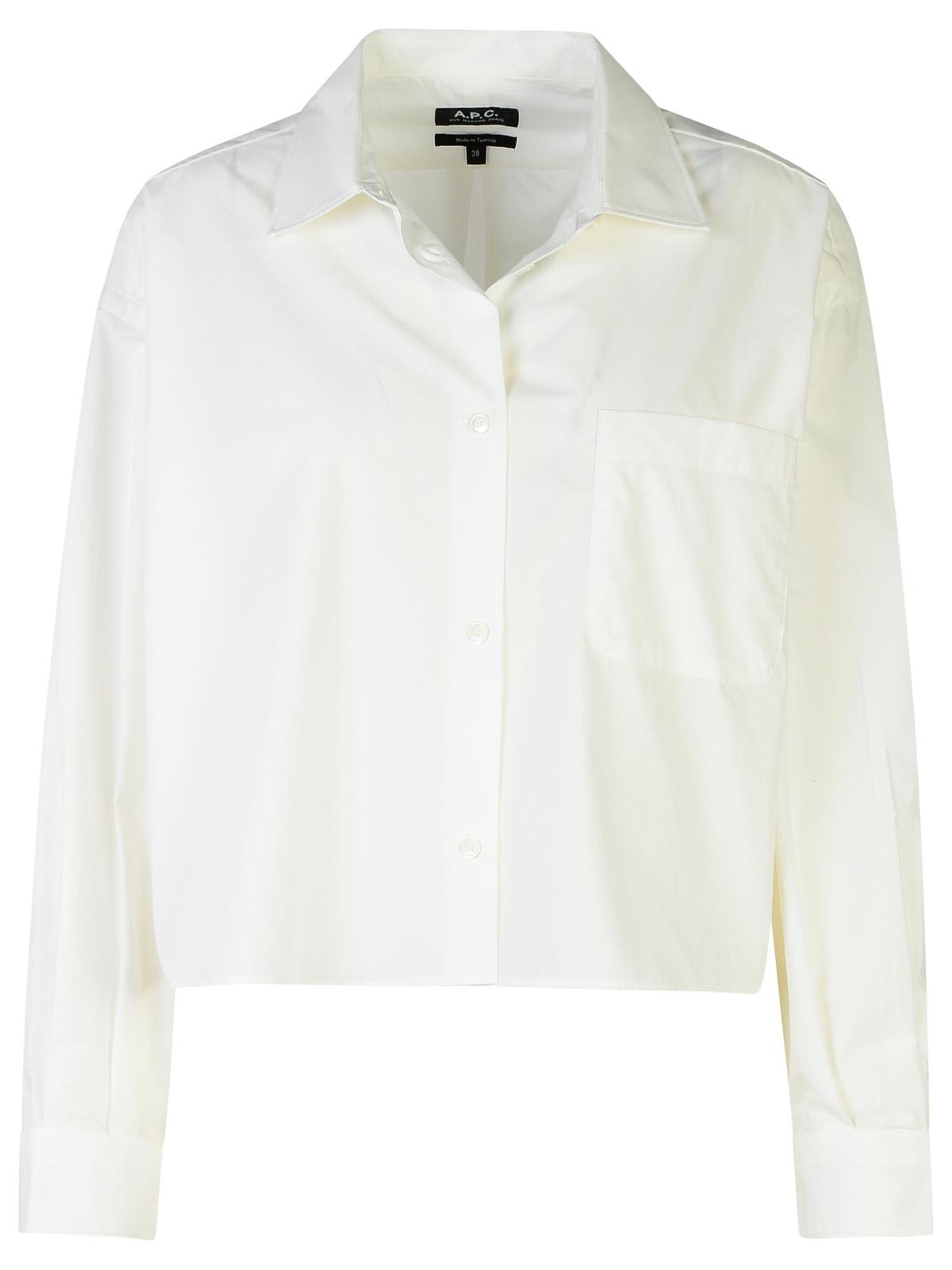 Apc Sophia White Cotton Shirt