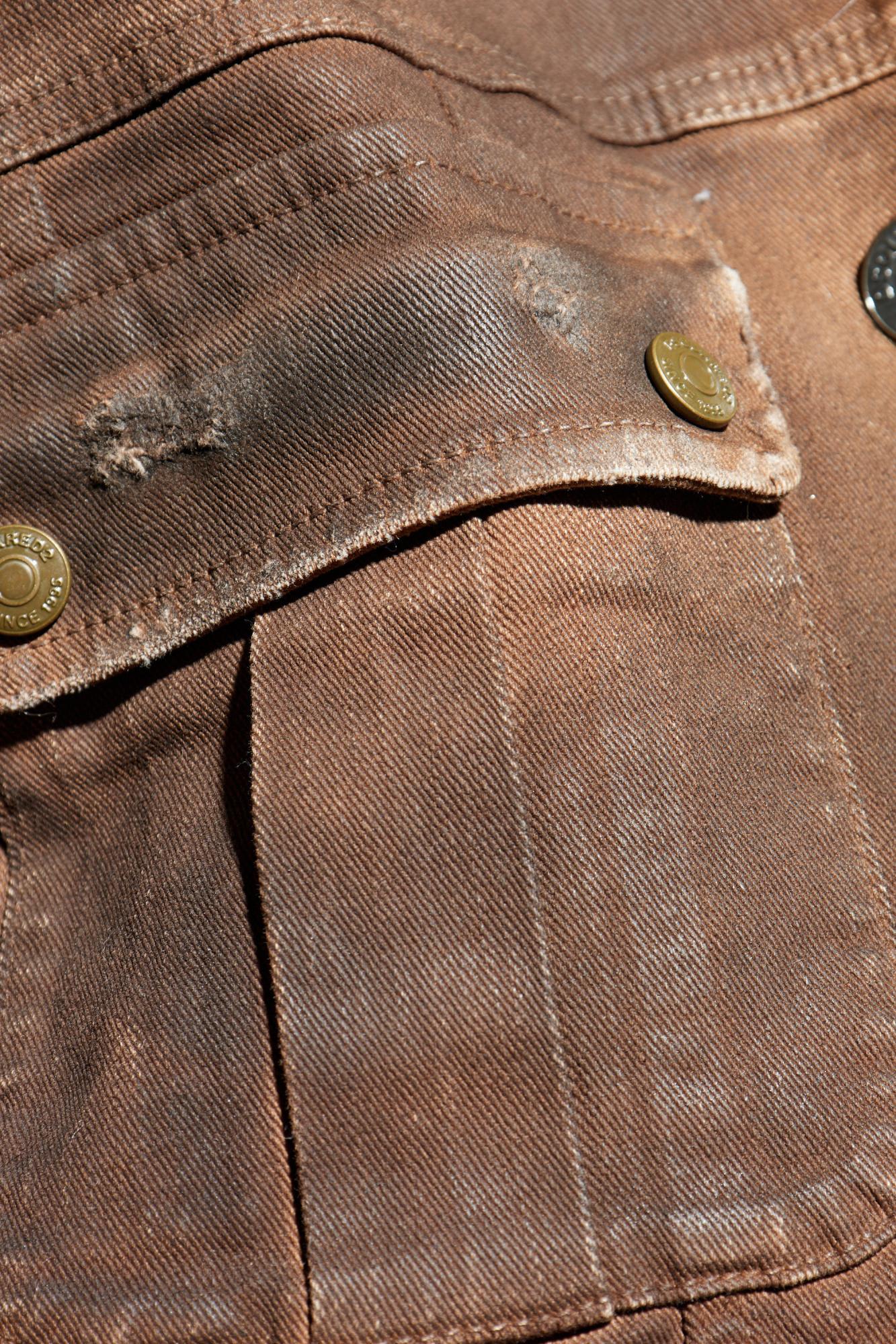 Dsquared2 Insulated Denim Jacket In Animal Print