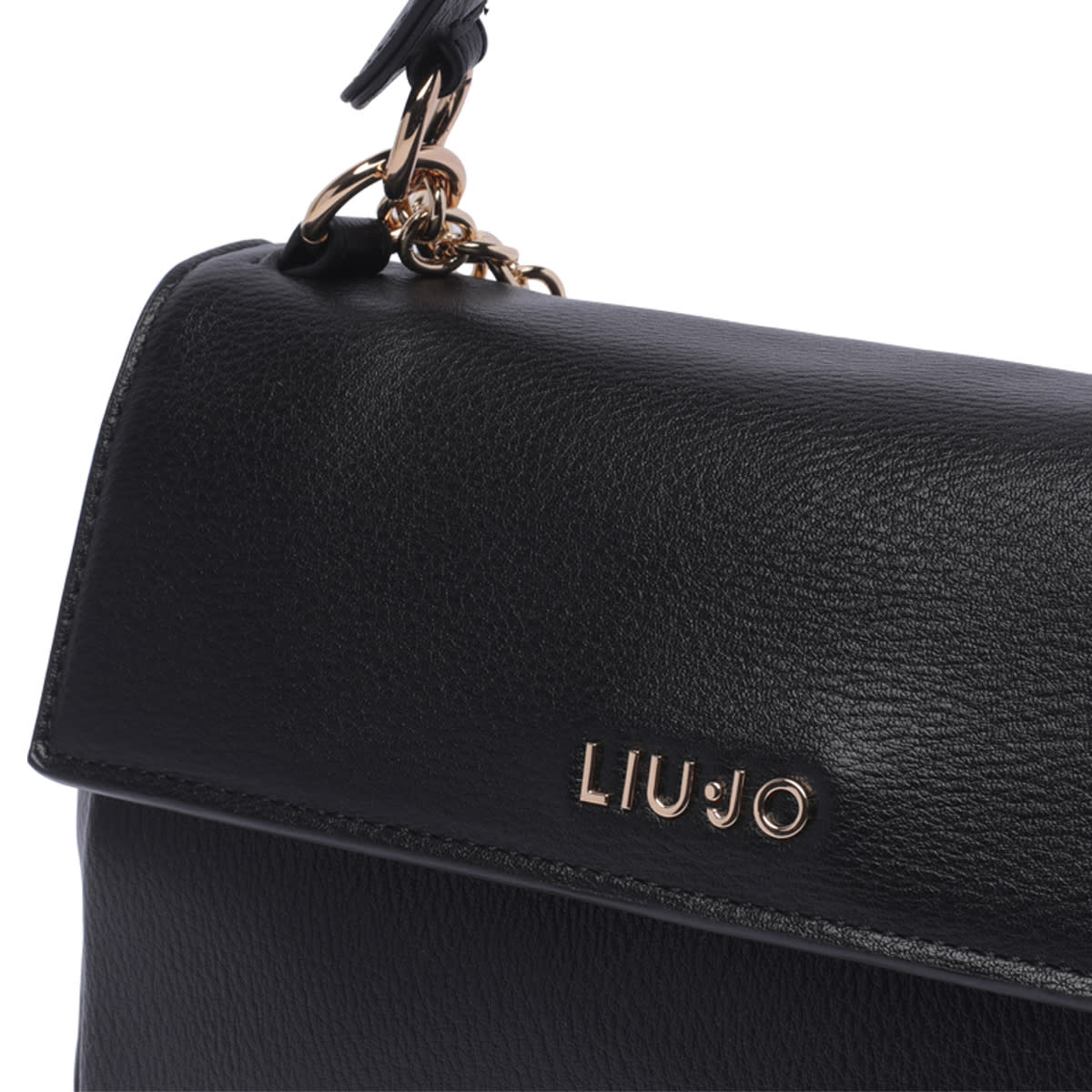 Shop Liu •jo Logo Crossbody Bag In Black