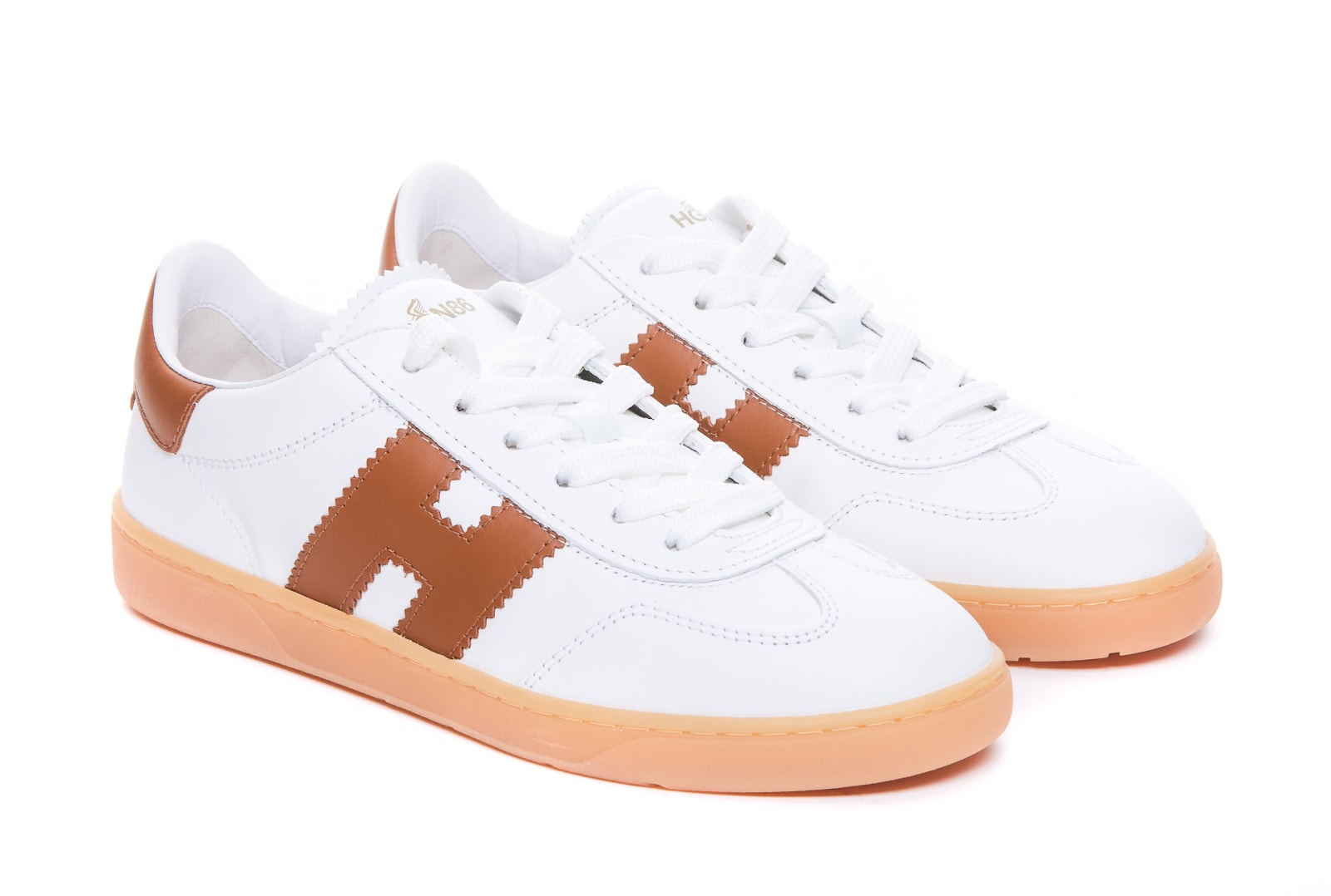 Shop Hogan Cool Sneakers In Bianco Cuoio
