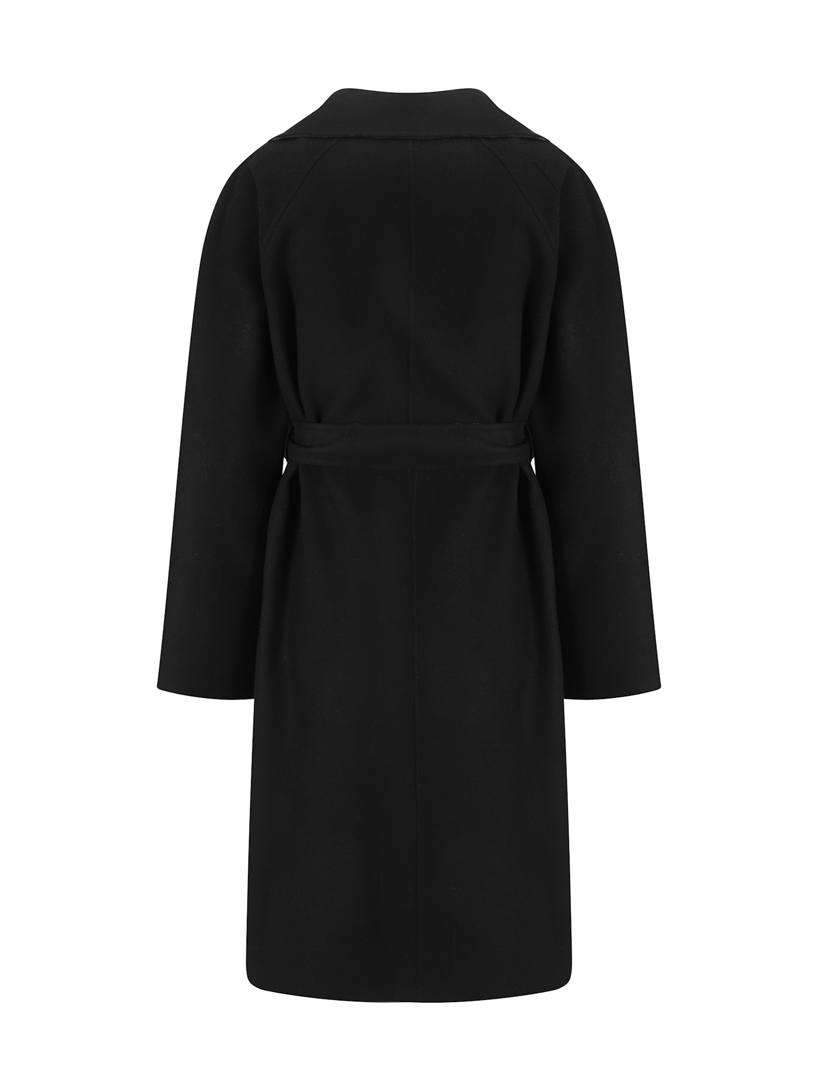 Shop Burberry Coat In Black