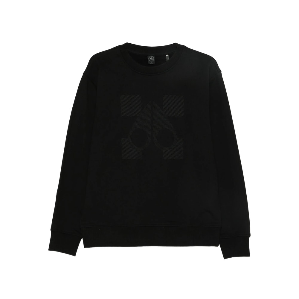 Moose Knuckles Long-sleeved Sweater In Black