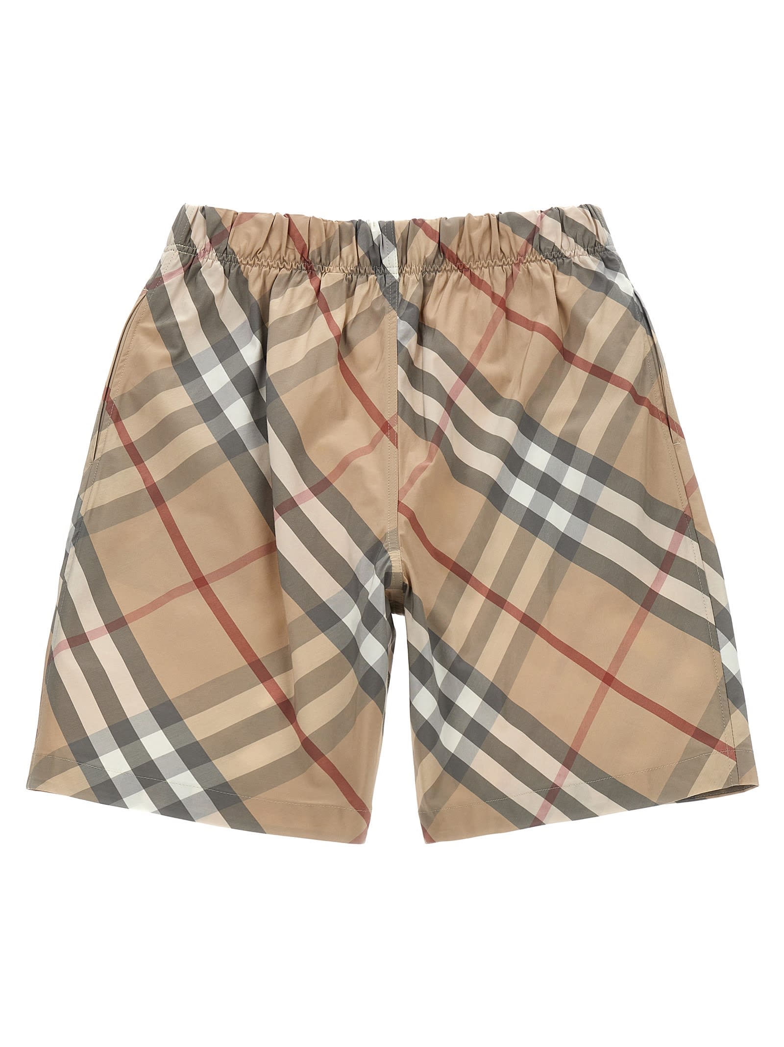 Burberry Fabian Bermuda Shorts In Beige