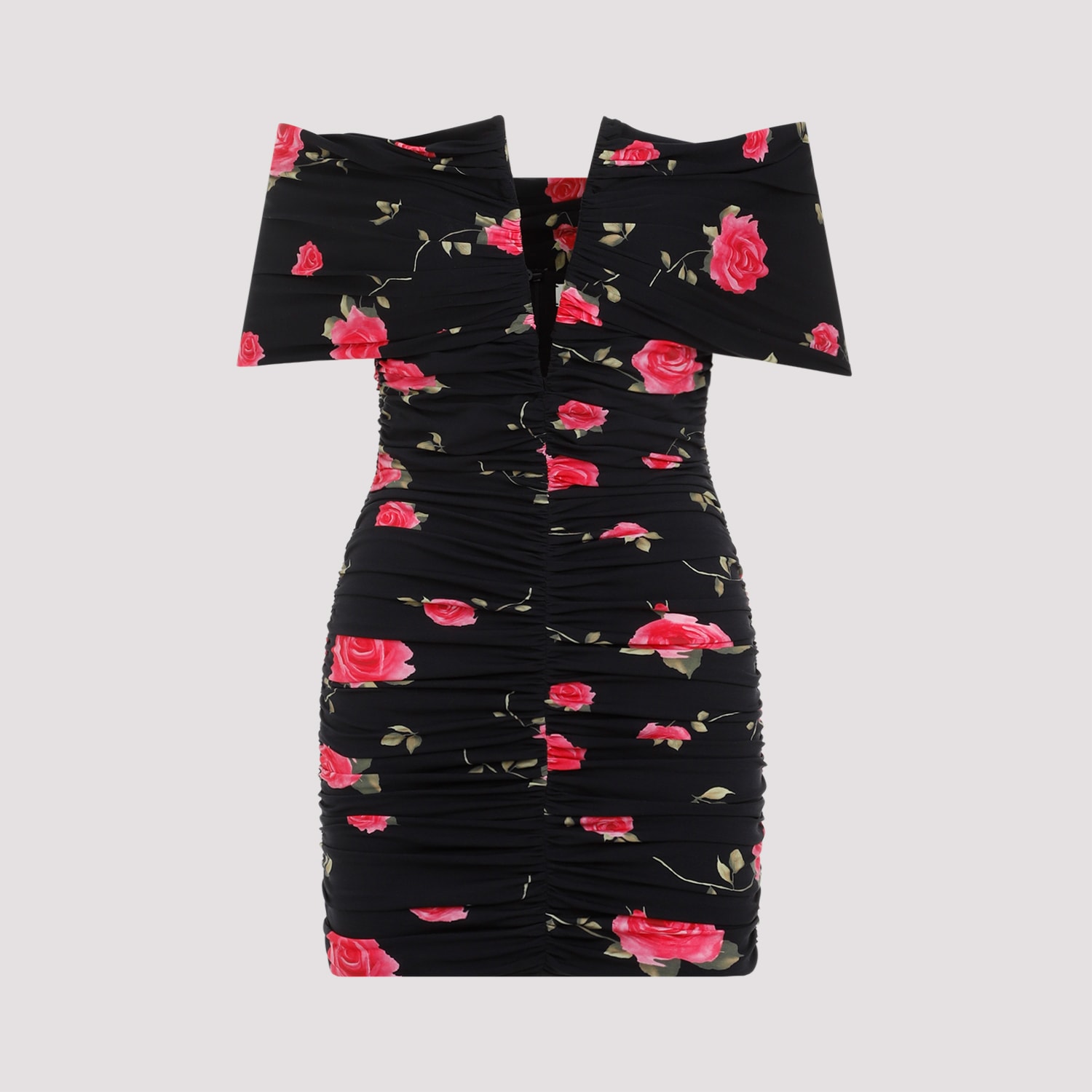 Shop Magda Butrym Printed Dress In Black