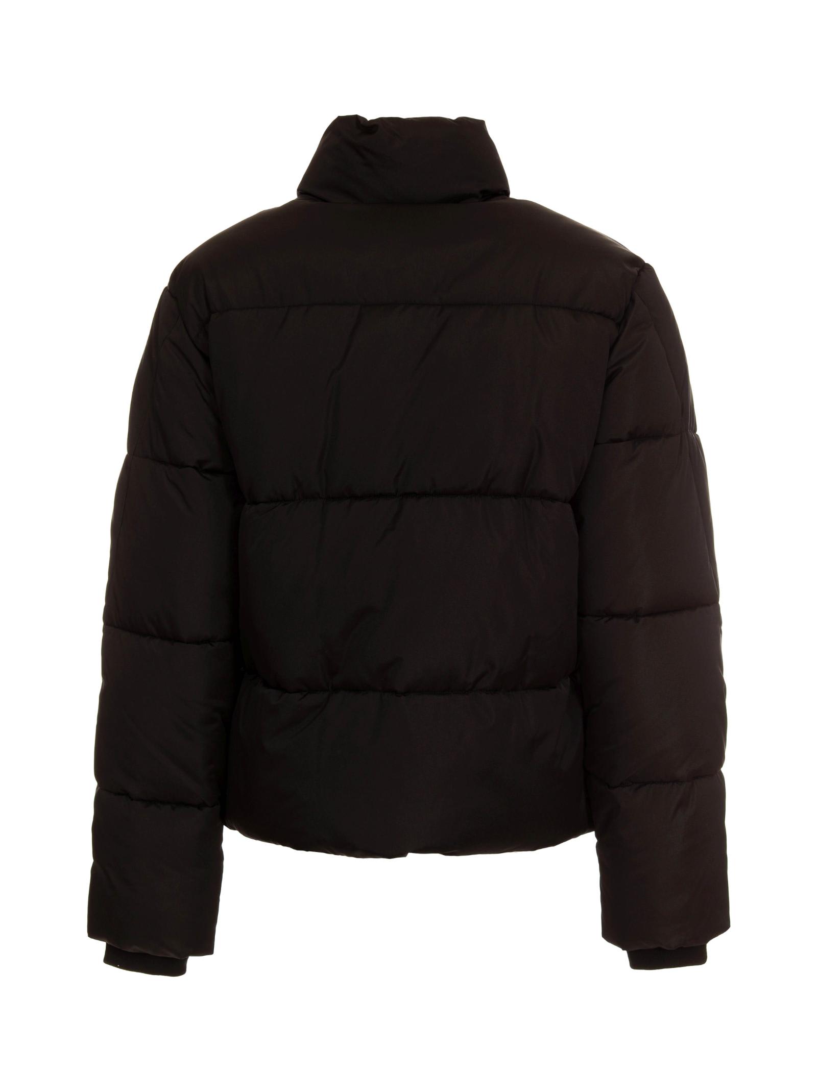 Just Cavalli Appliqué-logo Padded Jacket In Black