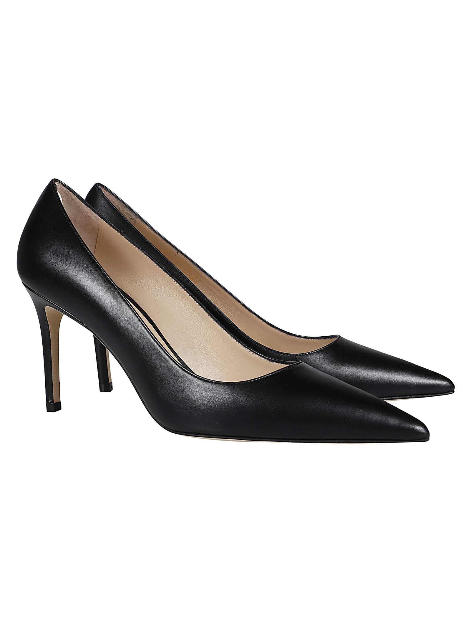 Shop Stuart Weitzman Stuart 85 Pumps In Blk Black