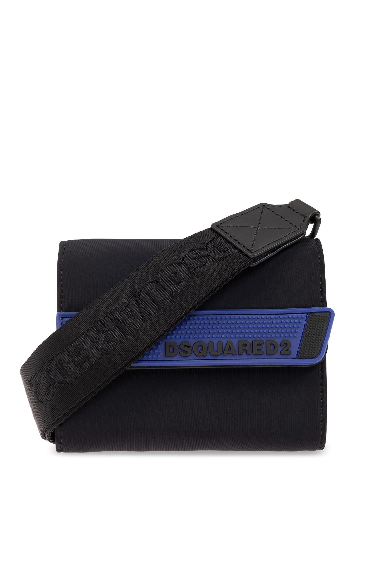 Shop Dsquared2 Strapped Wallet In Black