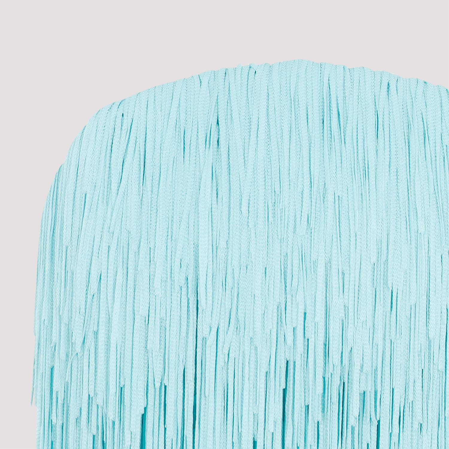 Bottega Veneta Sky Blue Fringed Midi Dress In Celadon