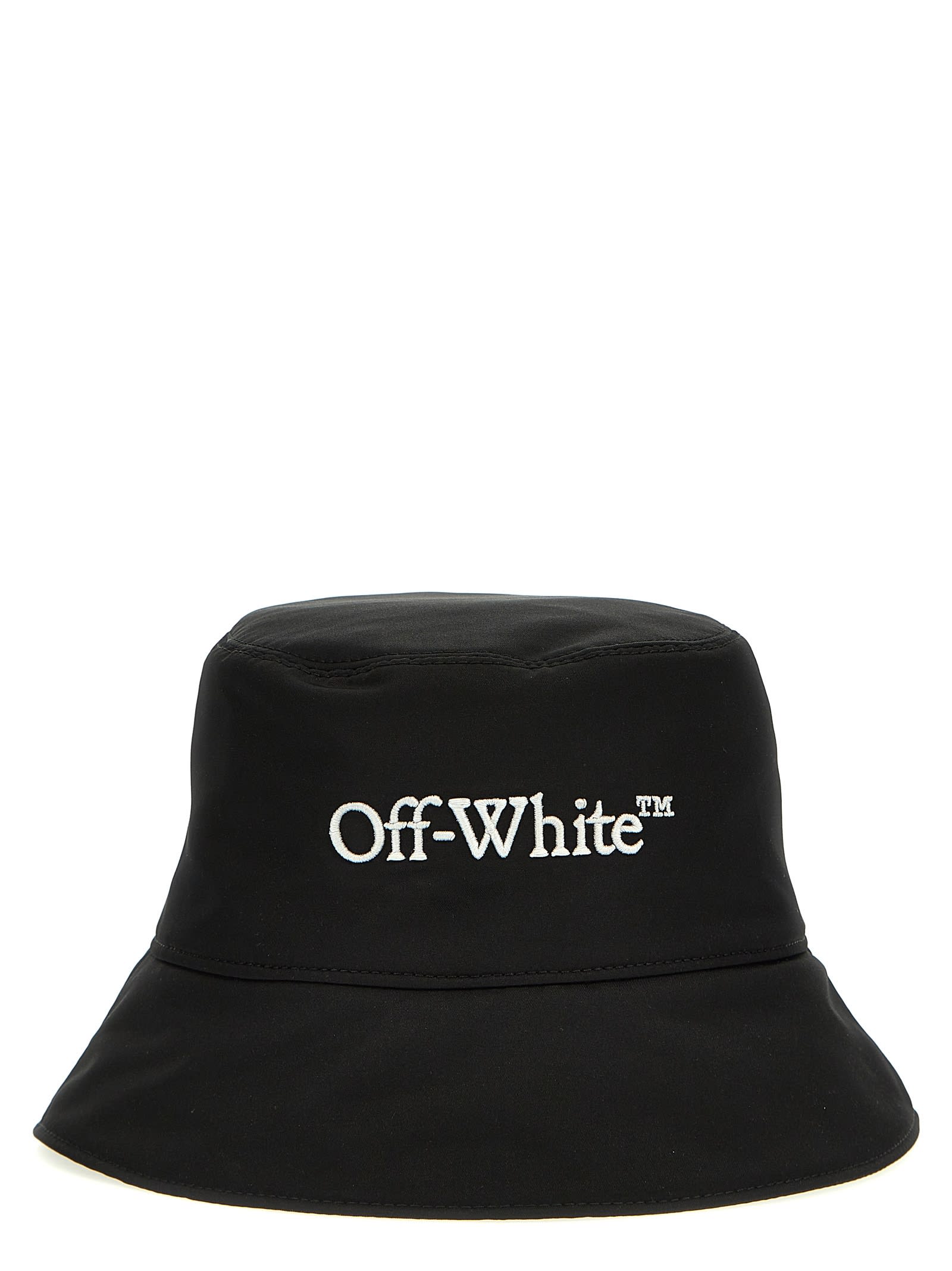 Shop Off-white Bookish Bucket Hat In White/black