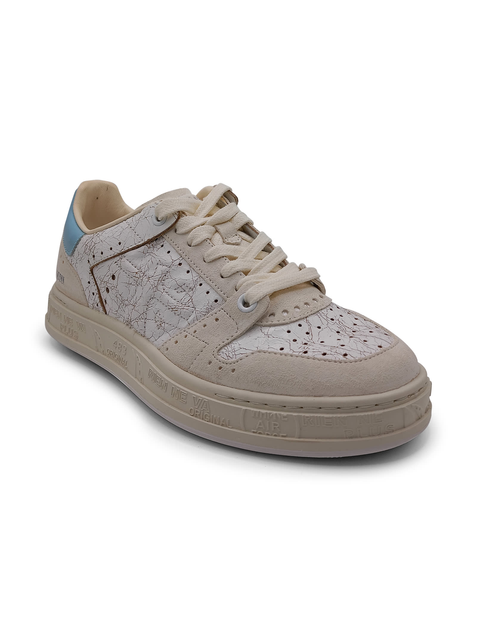 Shop Premiata Quinnd Sneaker In Azzurra