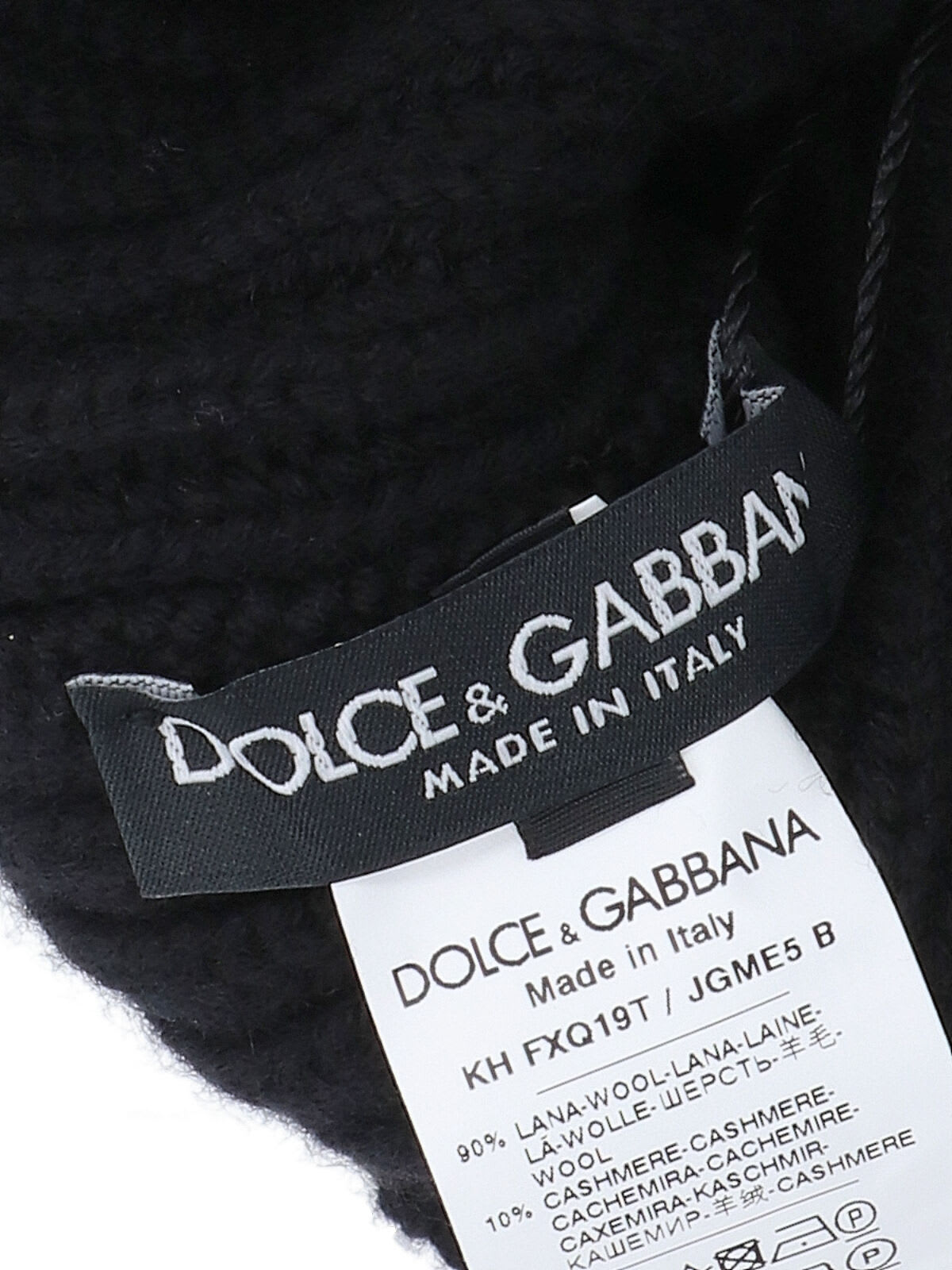 Dolce & Gabbana Wool And Cashmere Beanie In Black