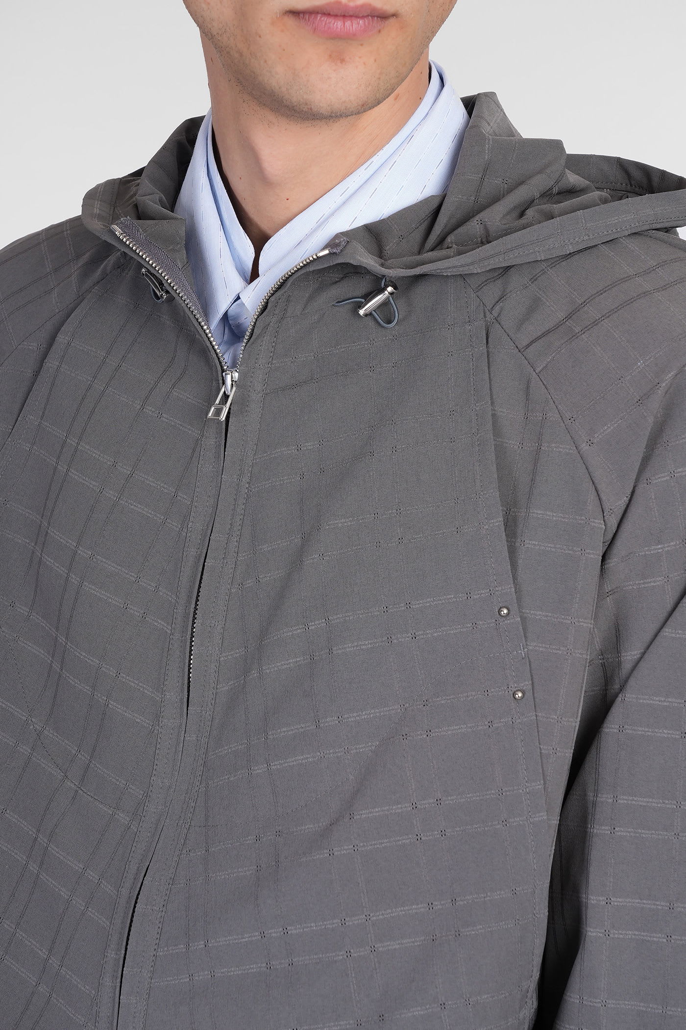 J.l-a.l Casual Jacket In Grey Polyester