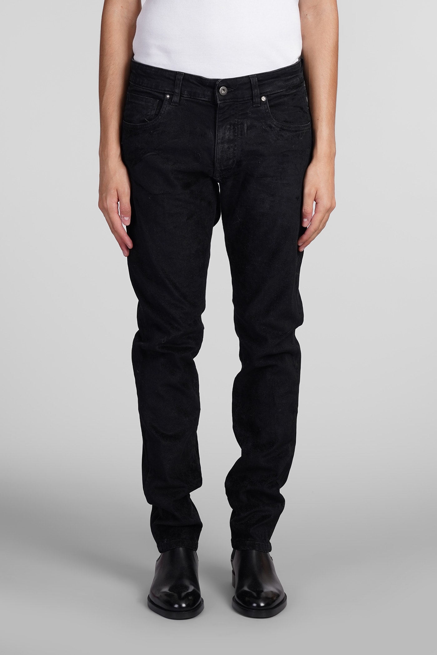 Salvatore Santoro Jeans In Black Cotton