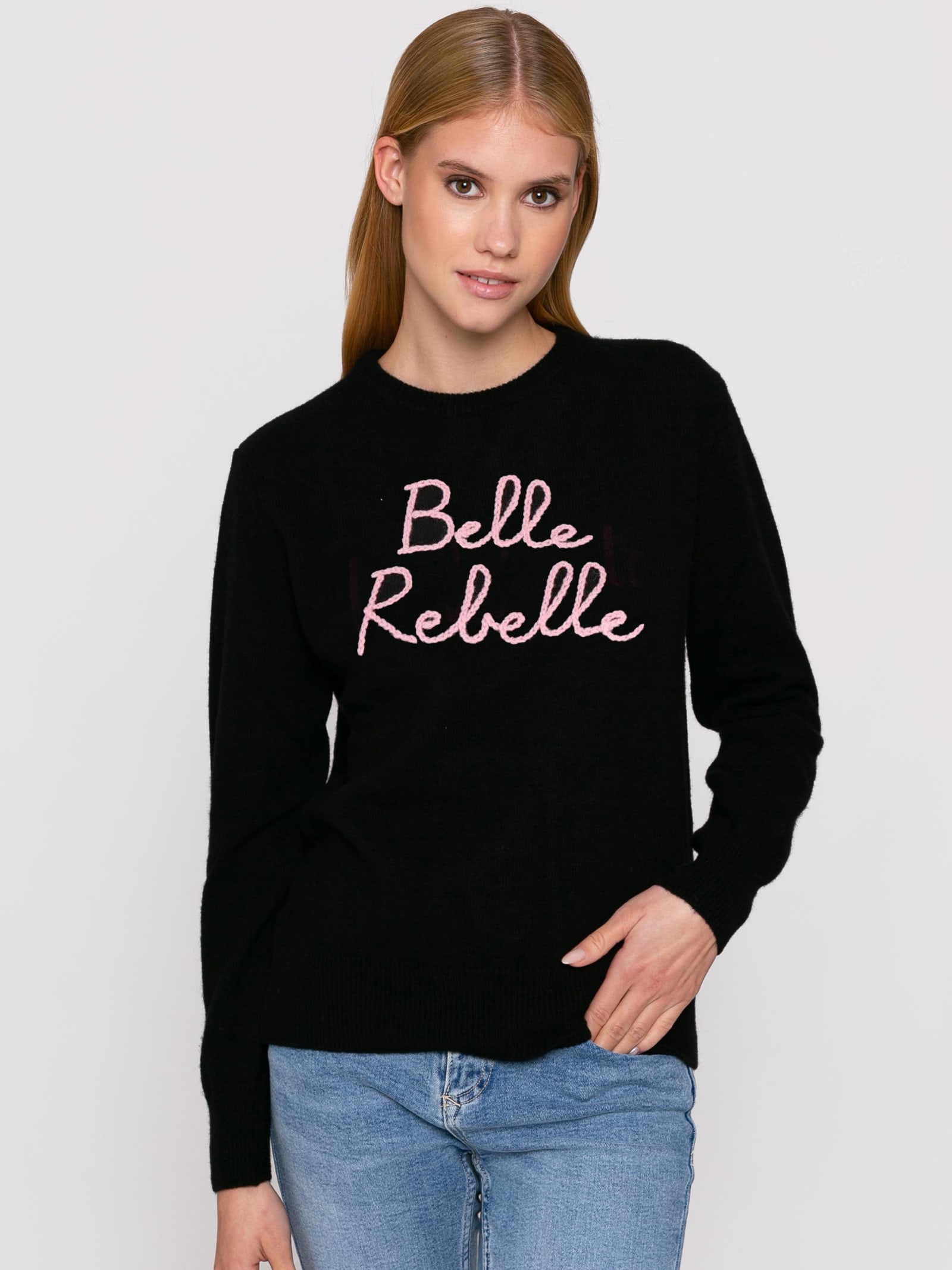 MC2 Saint Barth Woman Sweater With Belle Rebelle Embroidery
