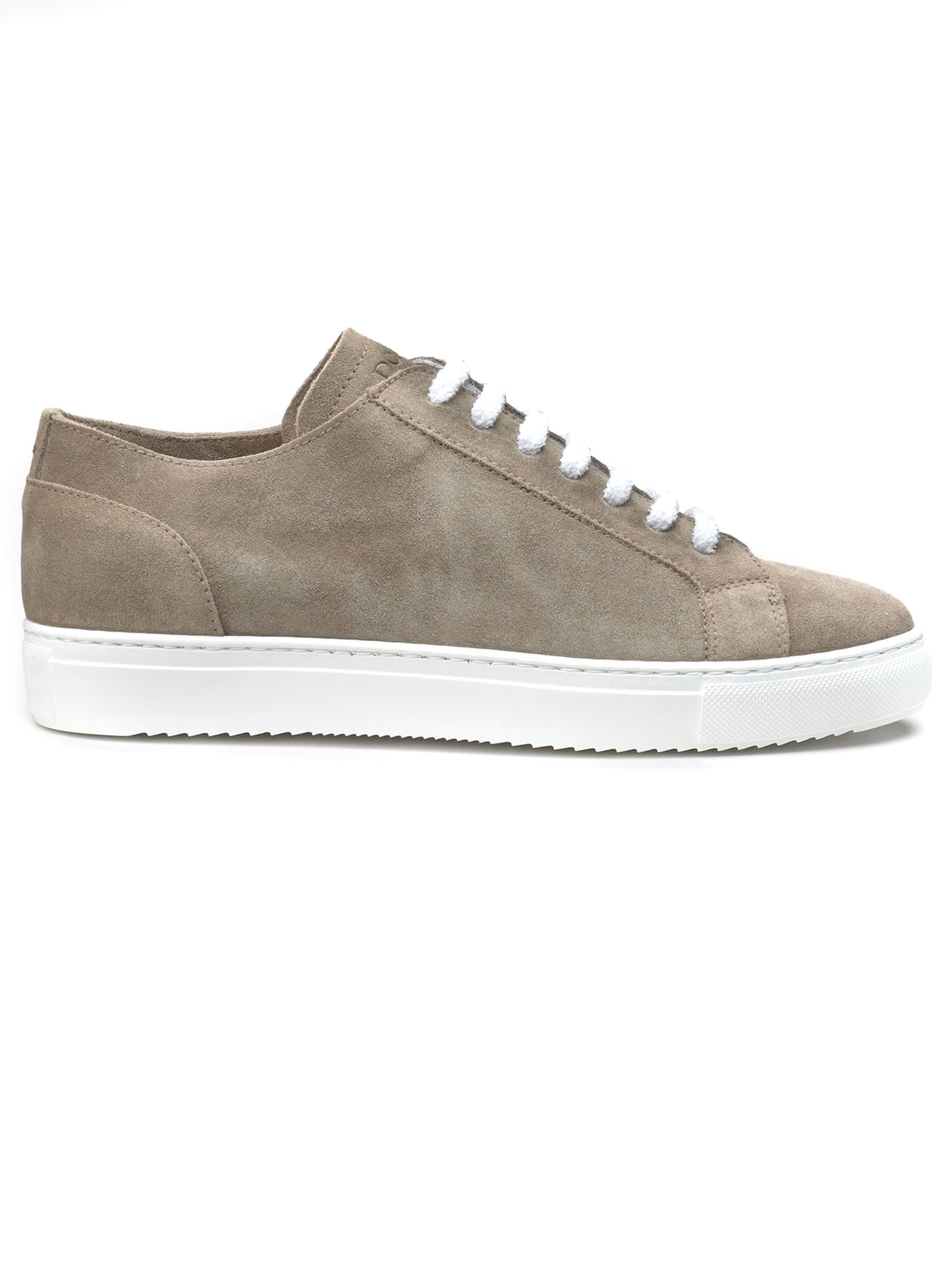 Doucal's Taupe Suede Sneakers