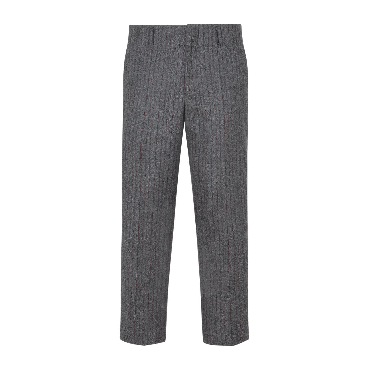 Shop Dries Van Noten Wool Pants In Grey