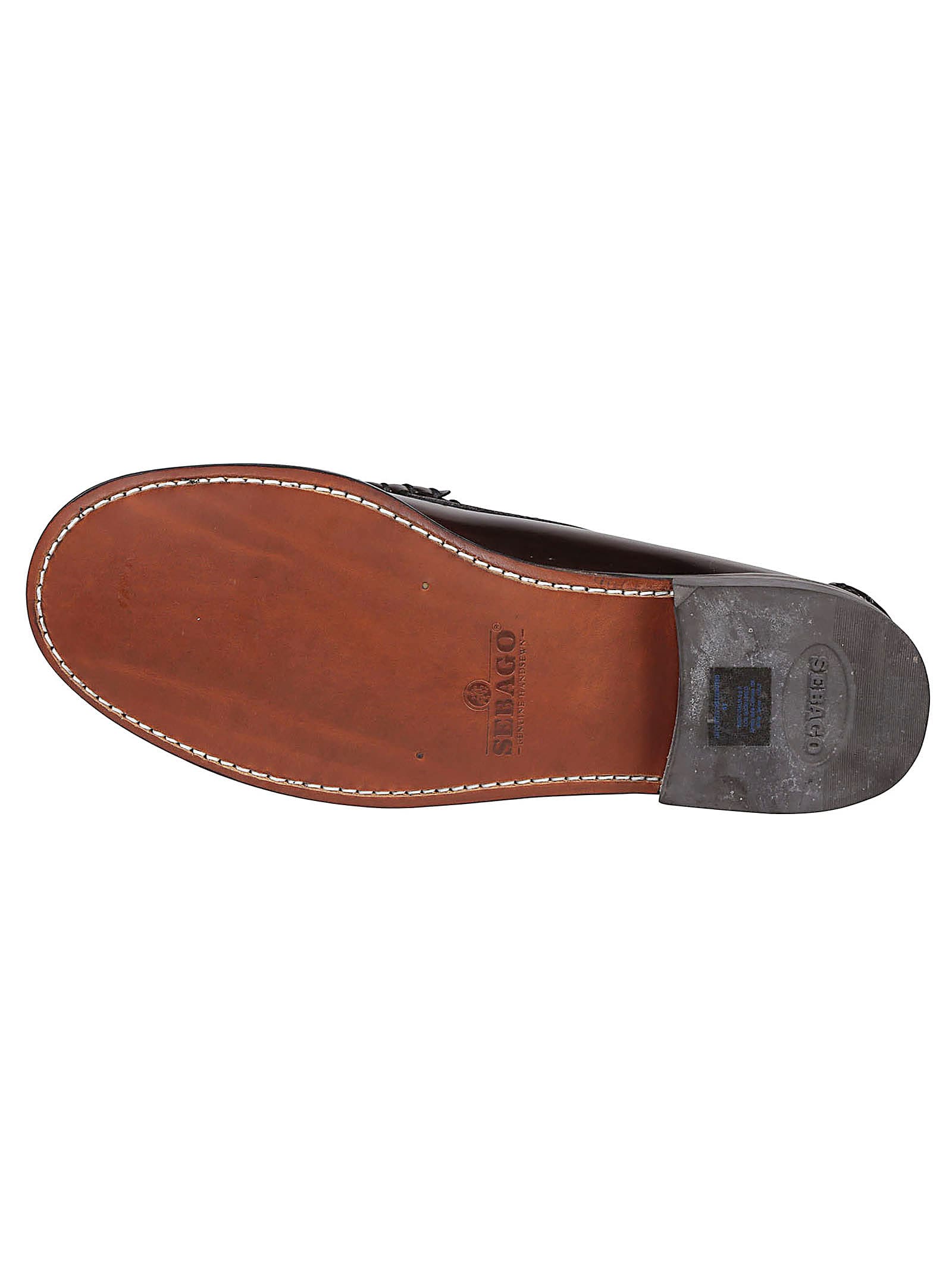 Shop Sebago Classic Dan Loafers In Brown Burgundy