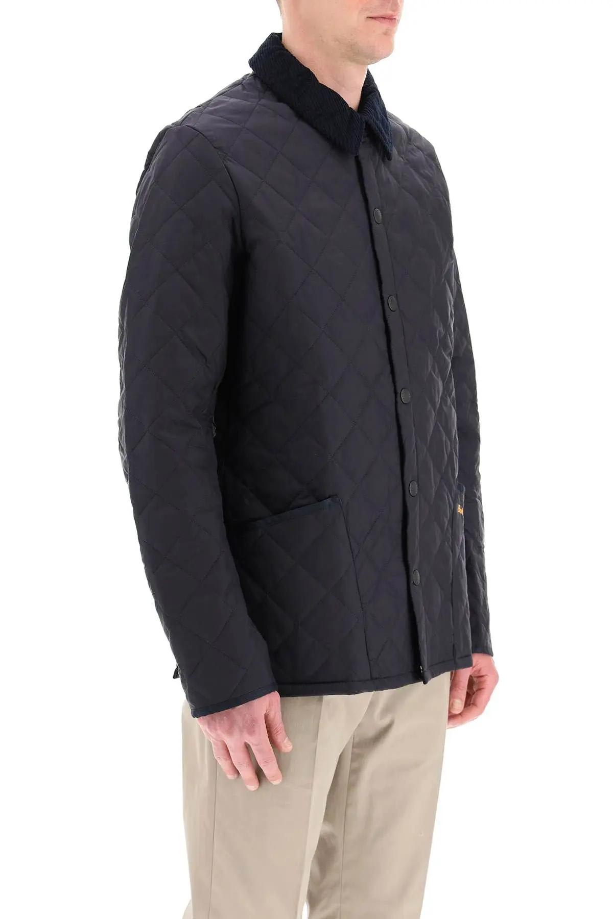 Shop Barbour Liddesdale Quilted Jacket In Navy