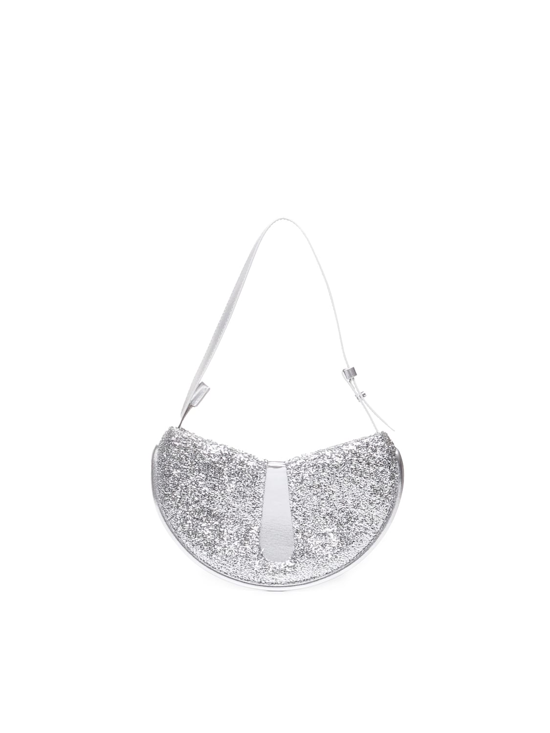 Themoirè Ebe Glittered Shoulder Bag In Silver