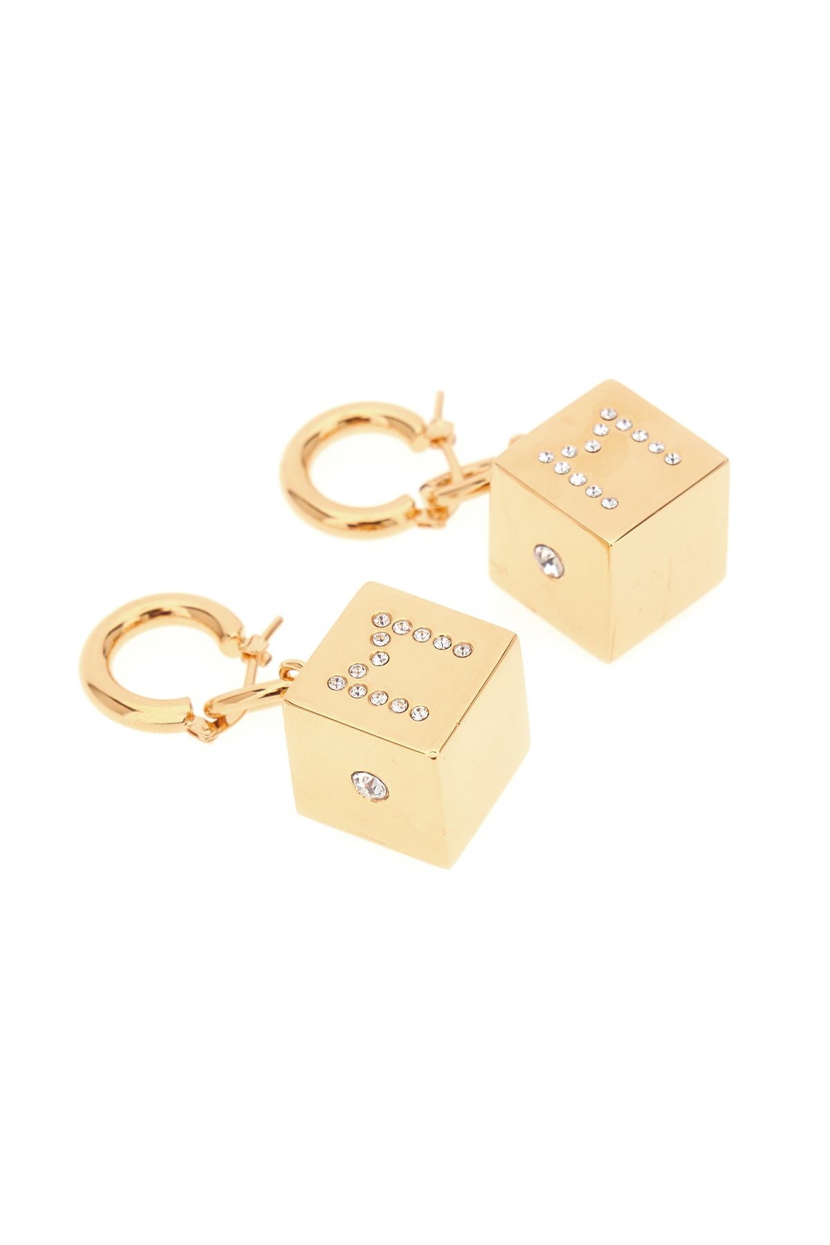 Shop Marni Gold Metal Earrings In 00y65