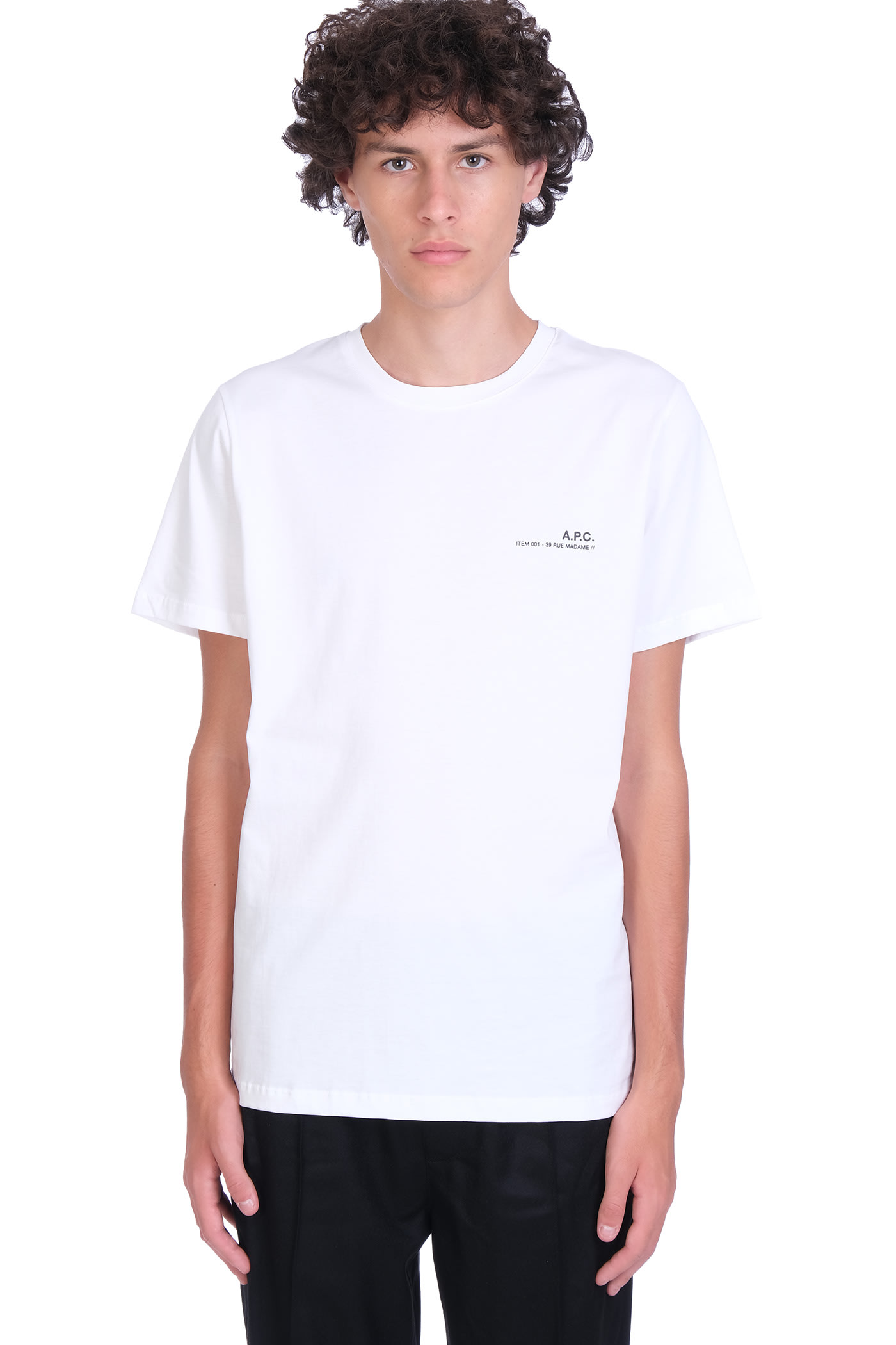 A.P.C. Item T-shirt In White Cotton