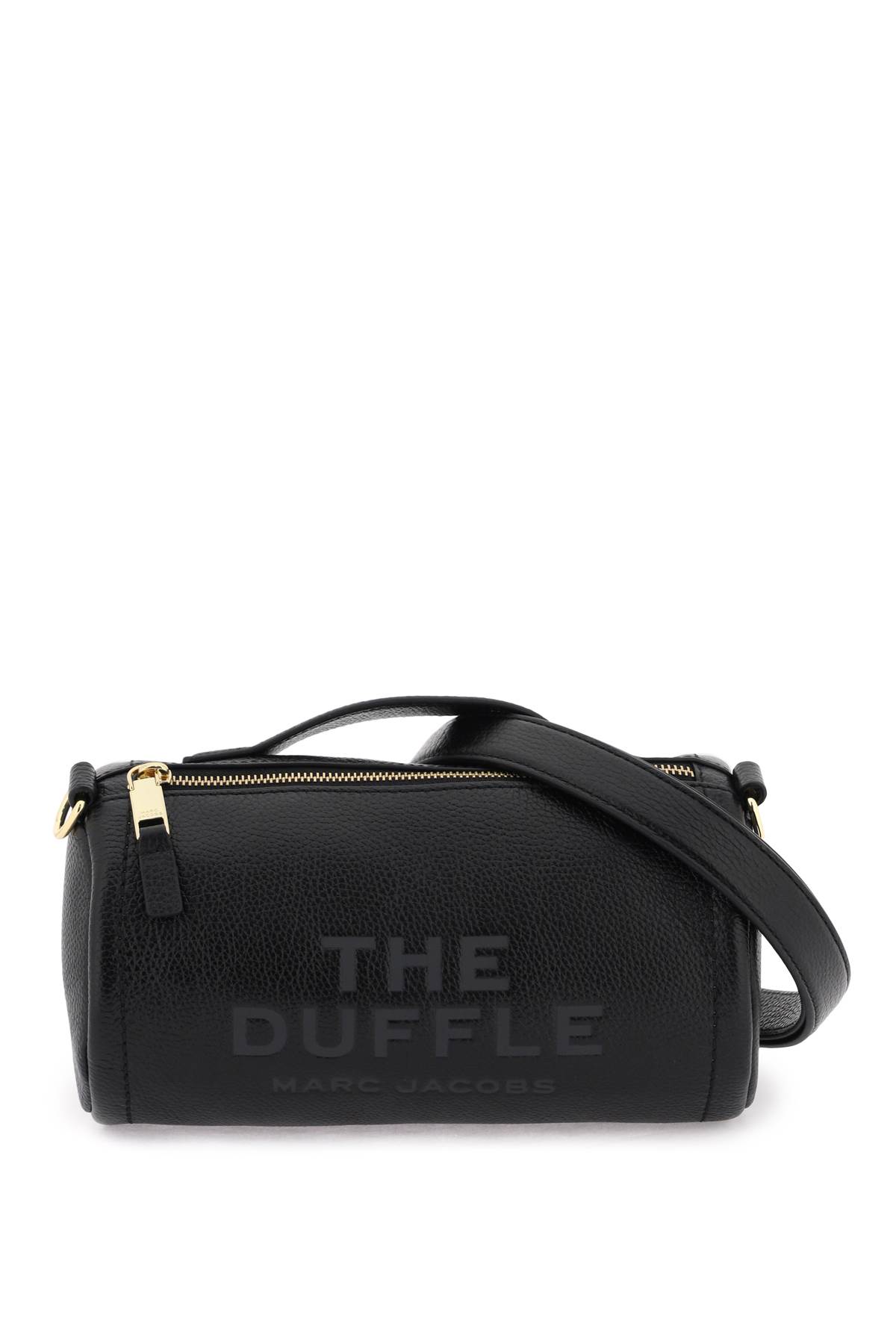 Shop Marc Jacobs The Leather Duffle Bag In Black (black)
