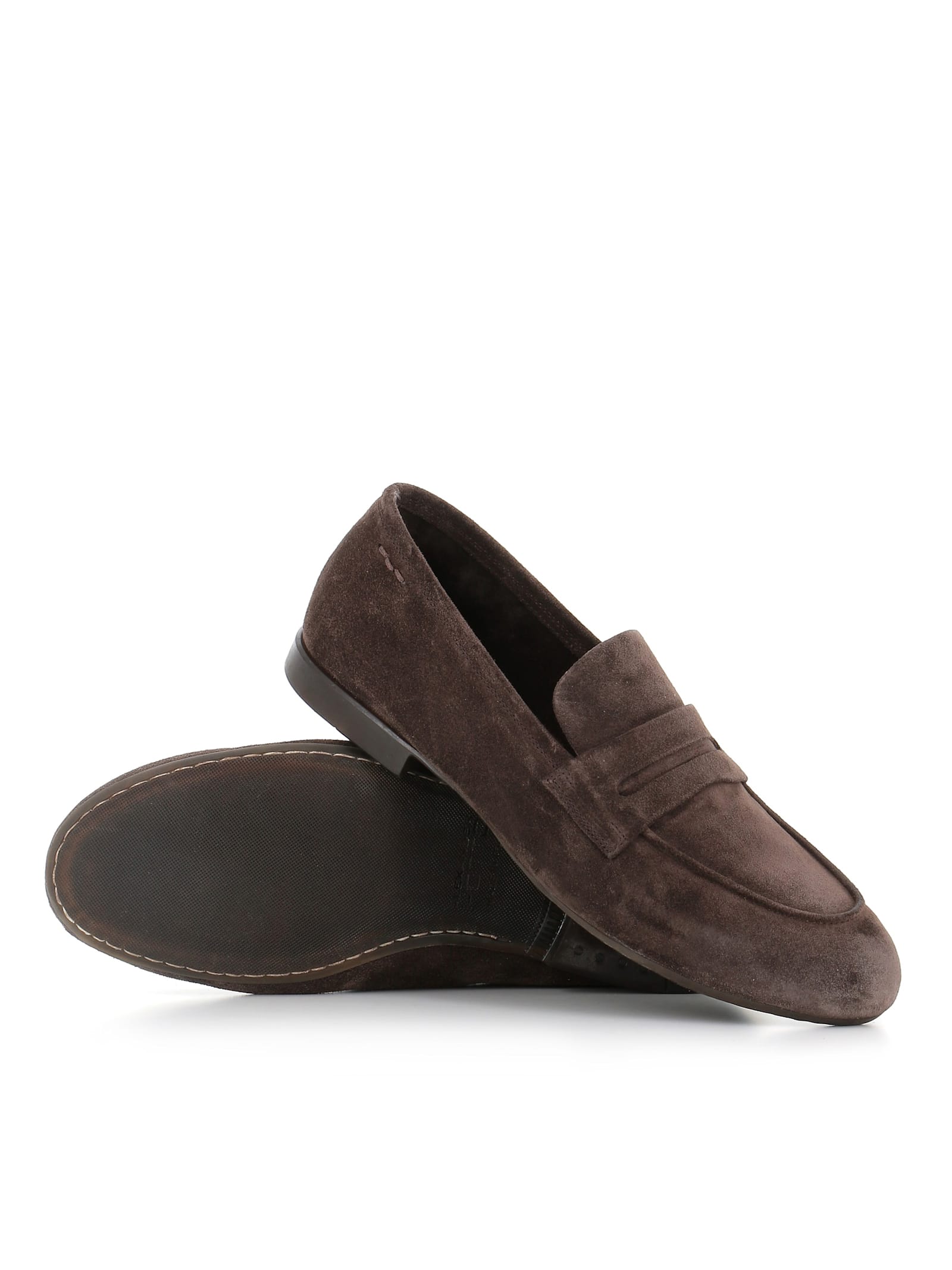 Alexander Hotto Suede Loafers In Brown