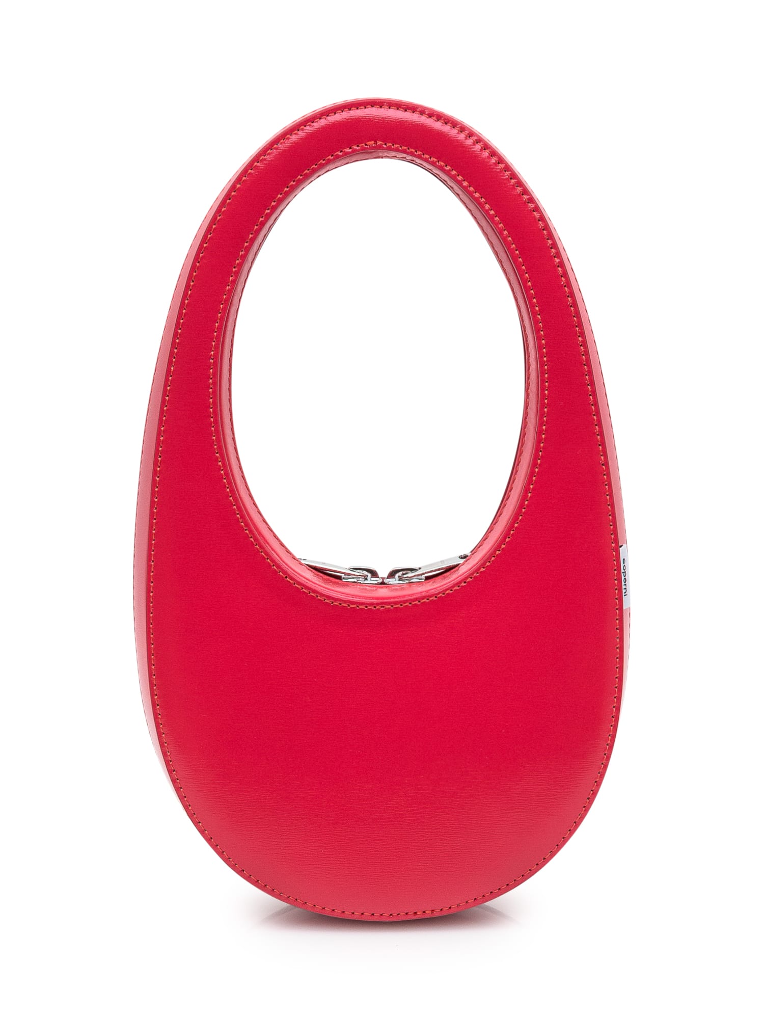 Shop Coperni Swipe Gloss Mini Bag In Rosso