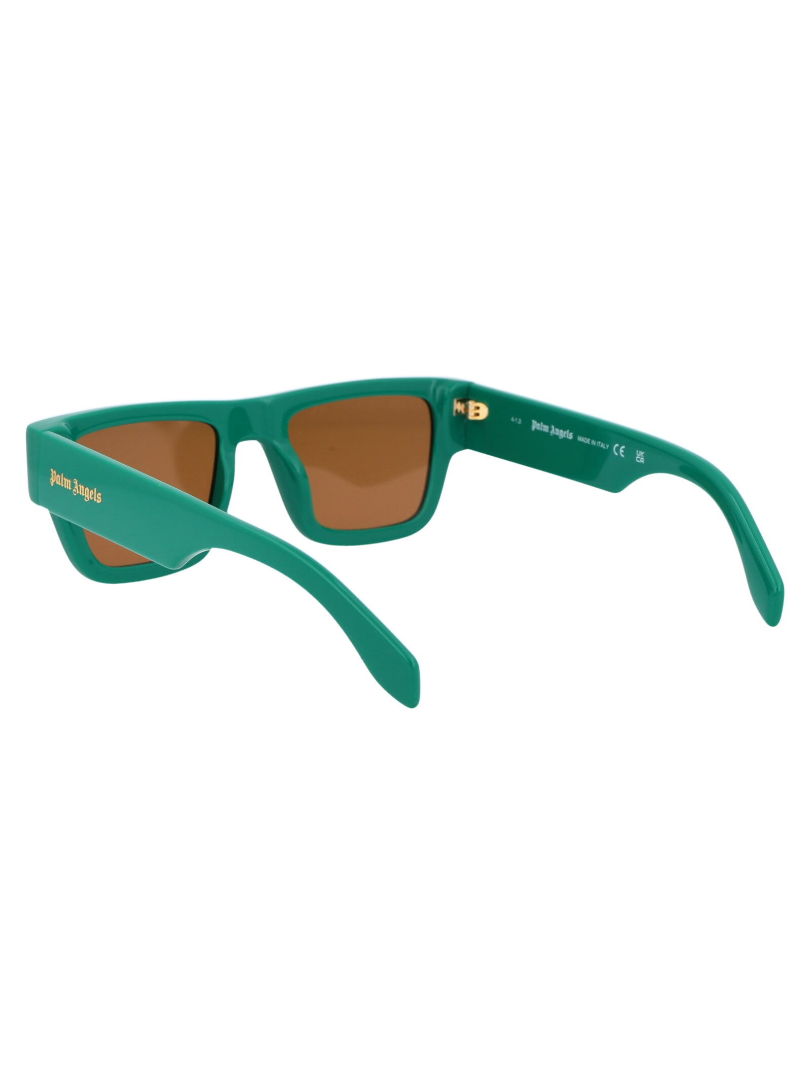 Shop Palm Angels Palisade Sunglasses In 5560 Green Brown