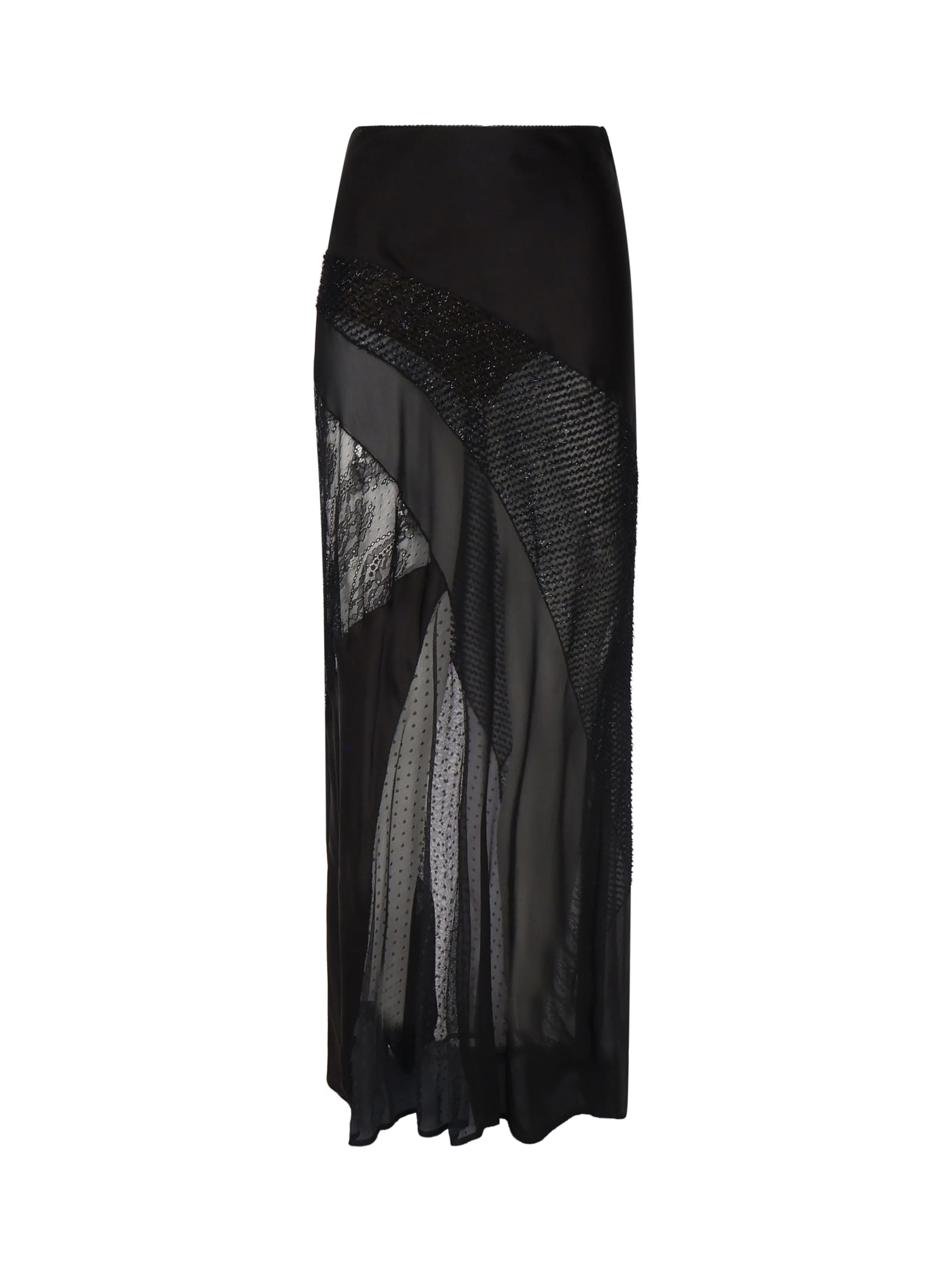 Shop Pinko Longskirt Carcans In Black Limousine