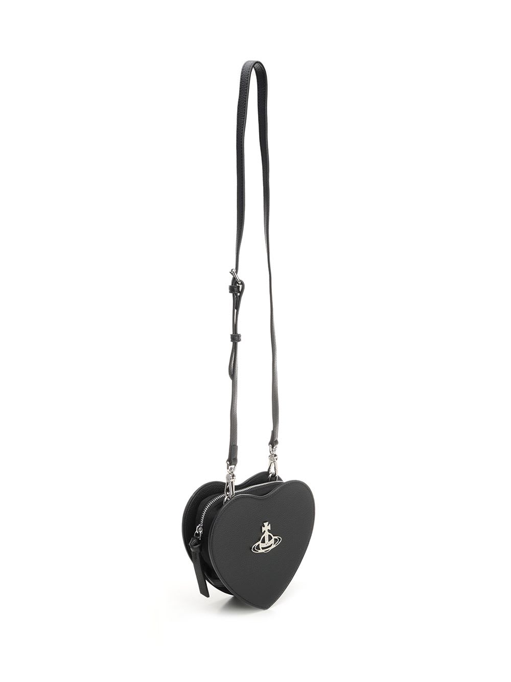 Vivienne Westwood Louise Heart-shaped Crossbody Bag In Black