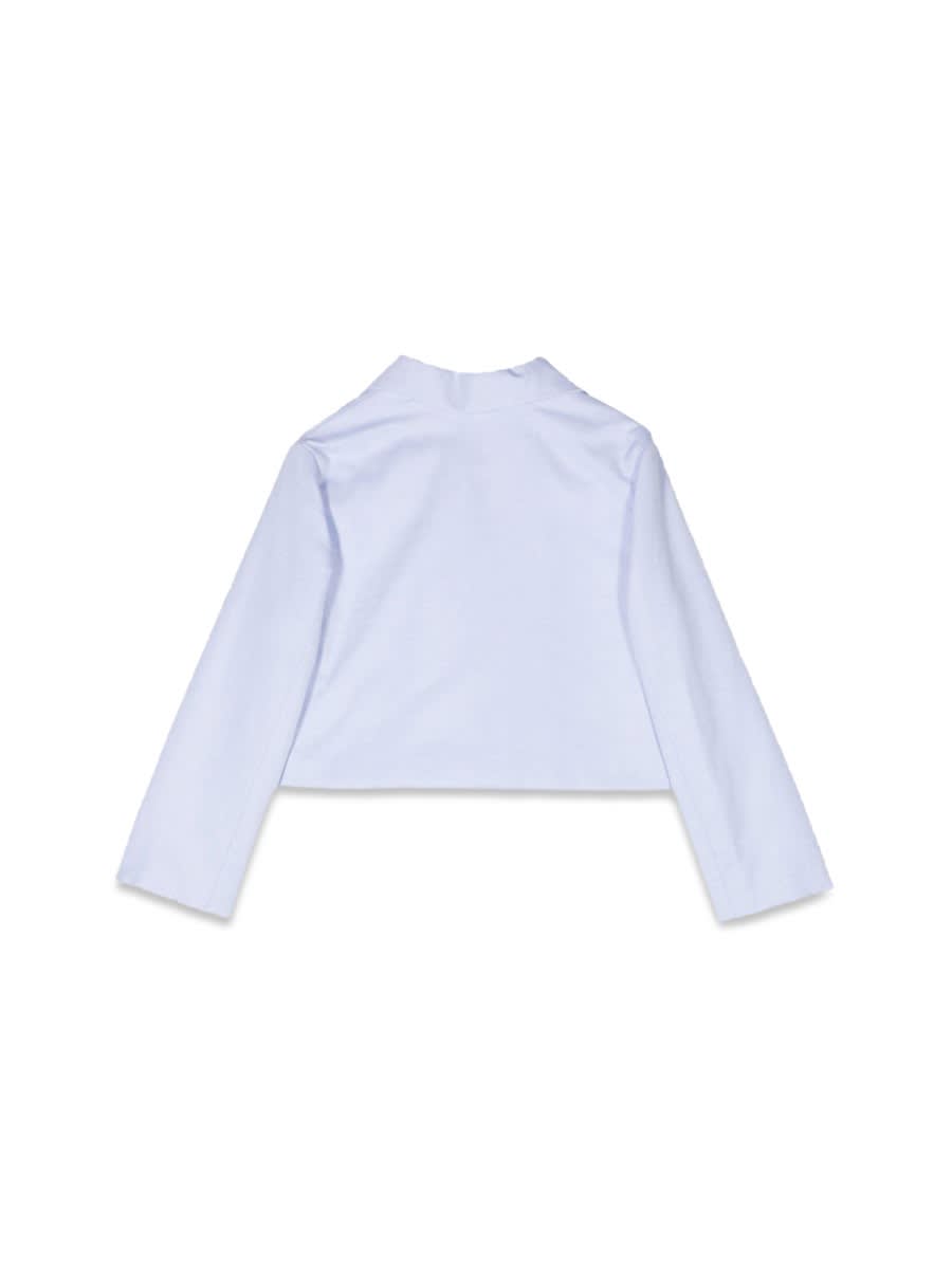 Simonetta Suit Jacket Collar And Buttons In Baby Blue