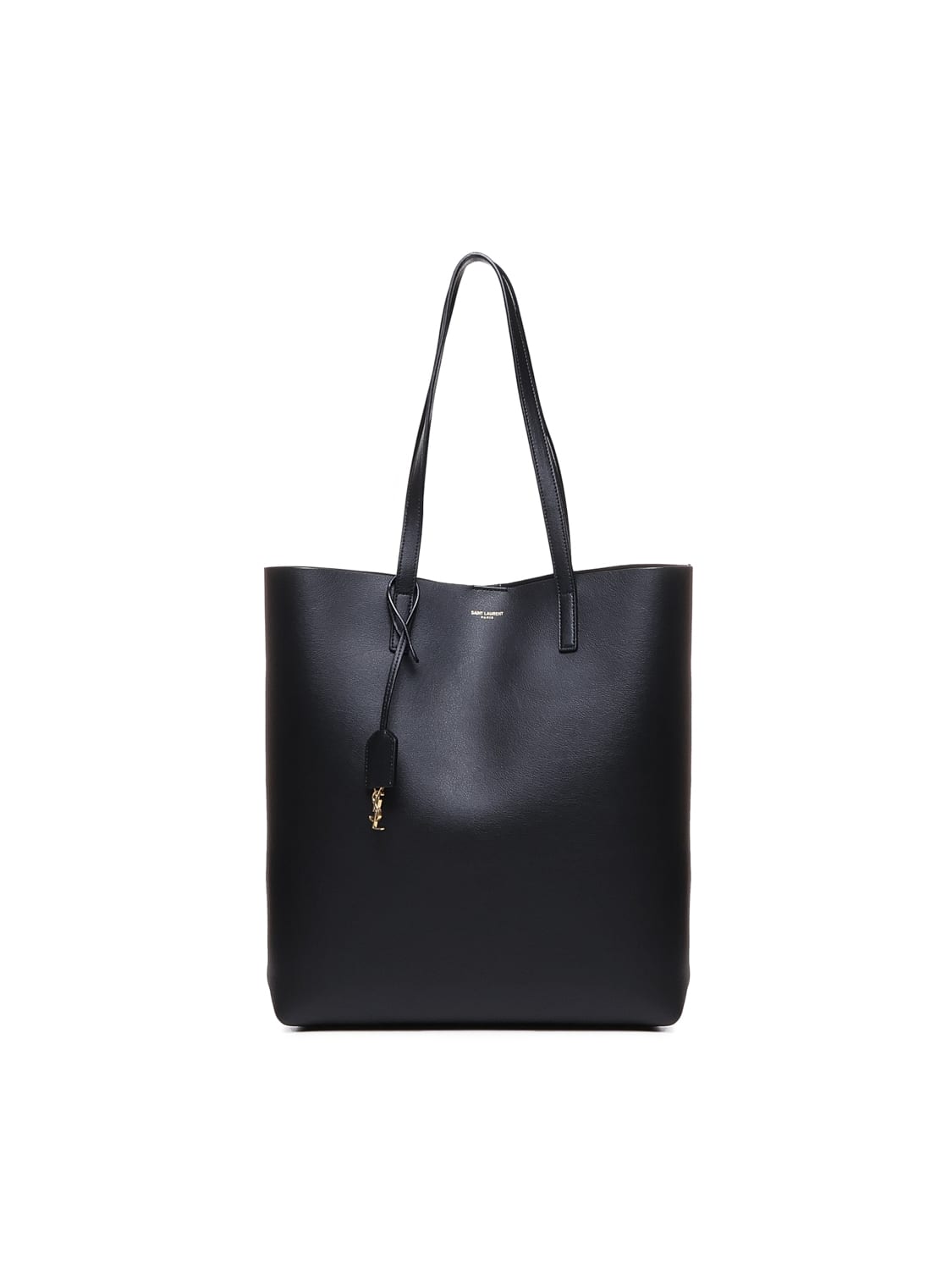 Saint Laurent Tote Bag In Calfskin In Black