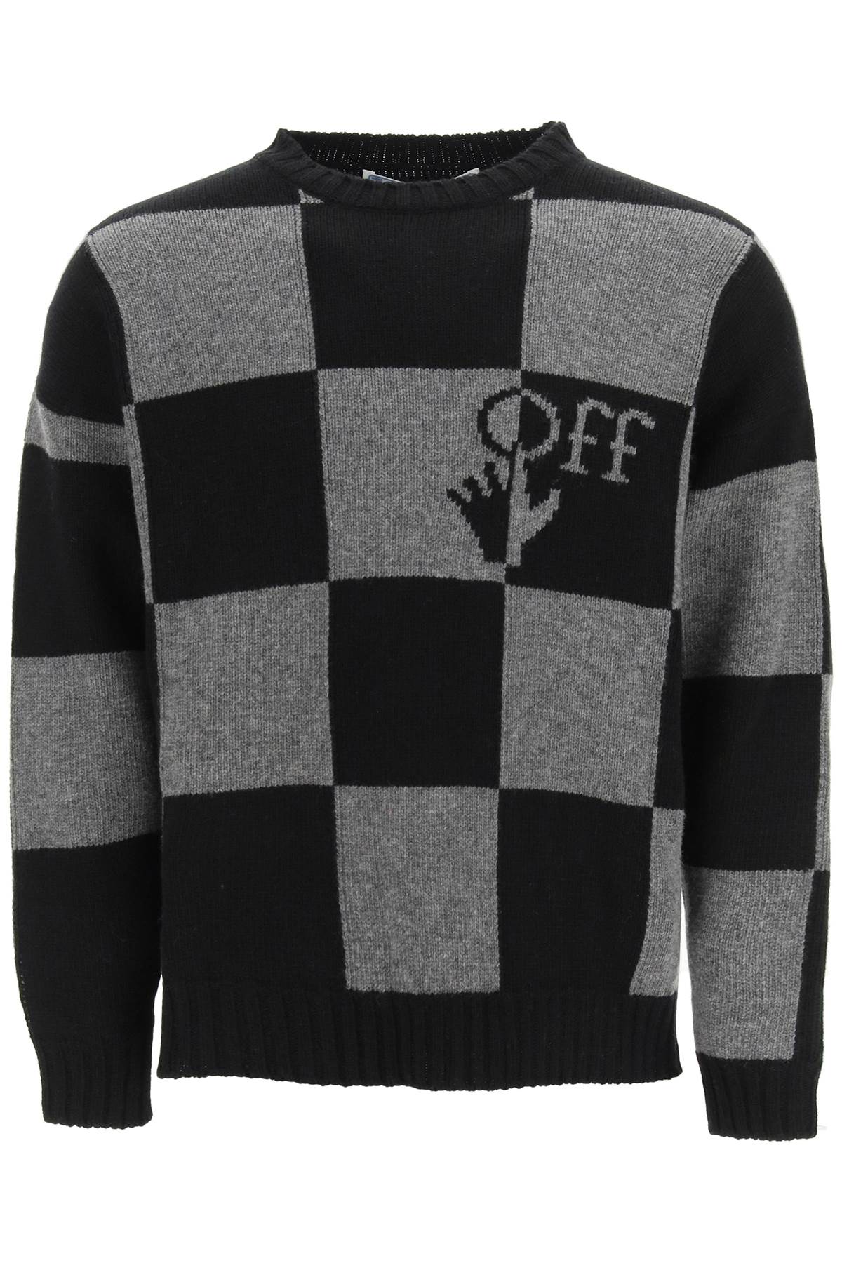 Off-White Checkerboard Sweater