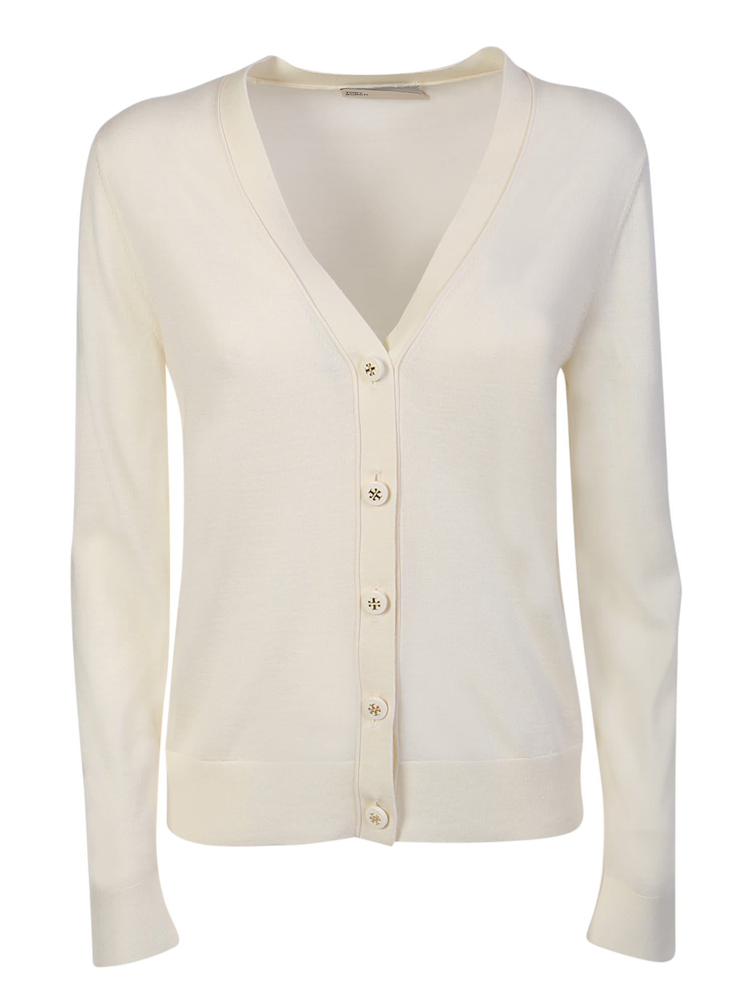 Tory Burch Simone Cardigan In White