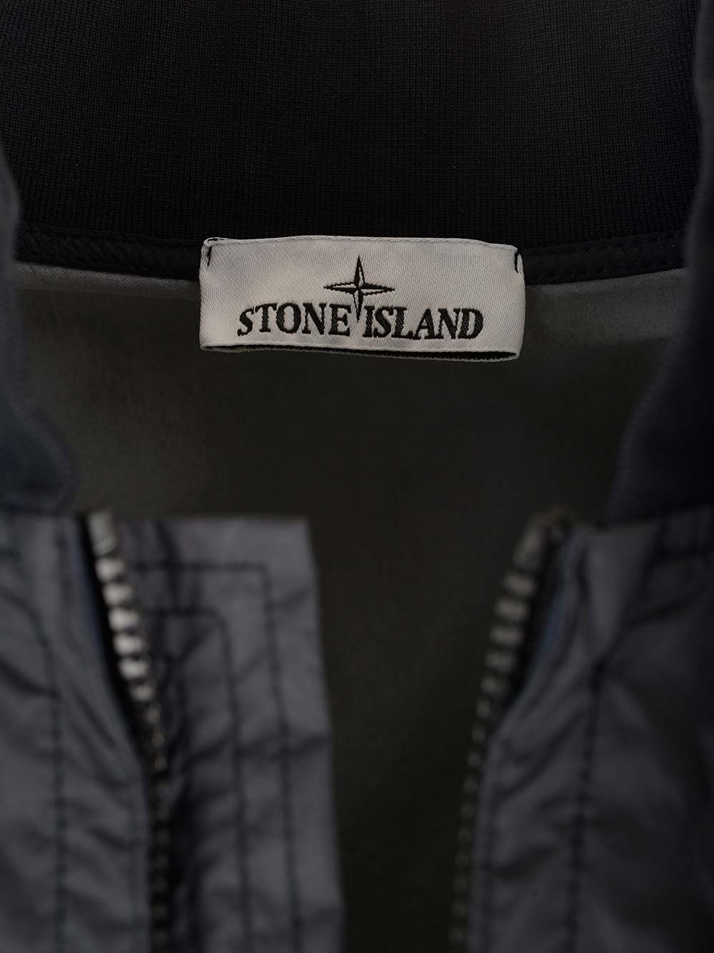 Shop Stone Island Membrana Bomber Jacket In Blu