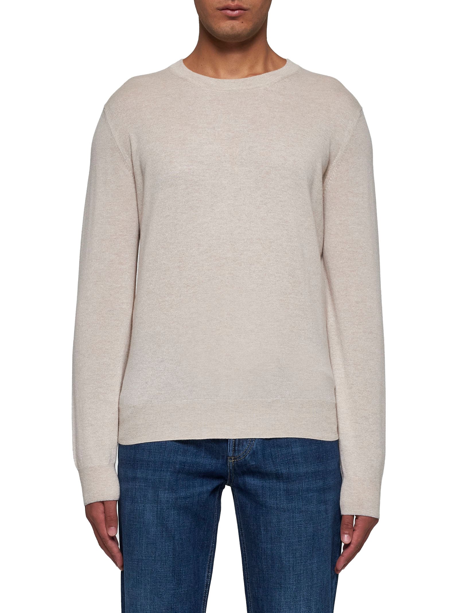 Shop Brunello Cucinelli Sweater In Sabbia+ciottolo