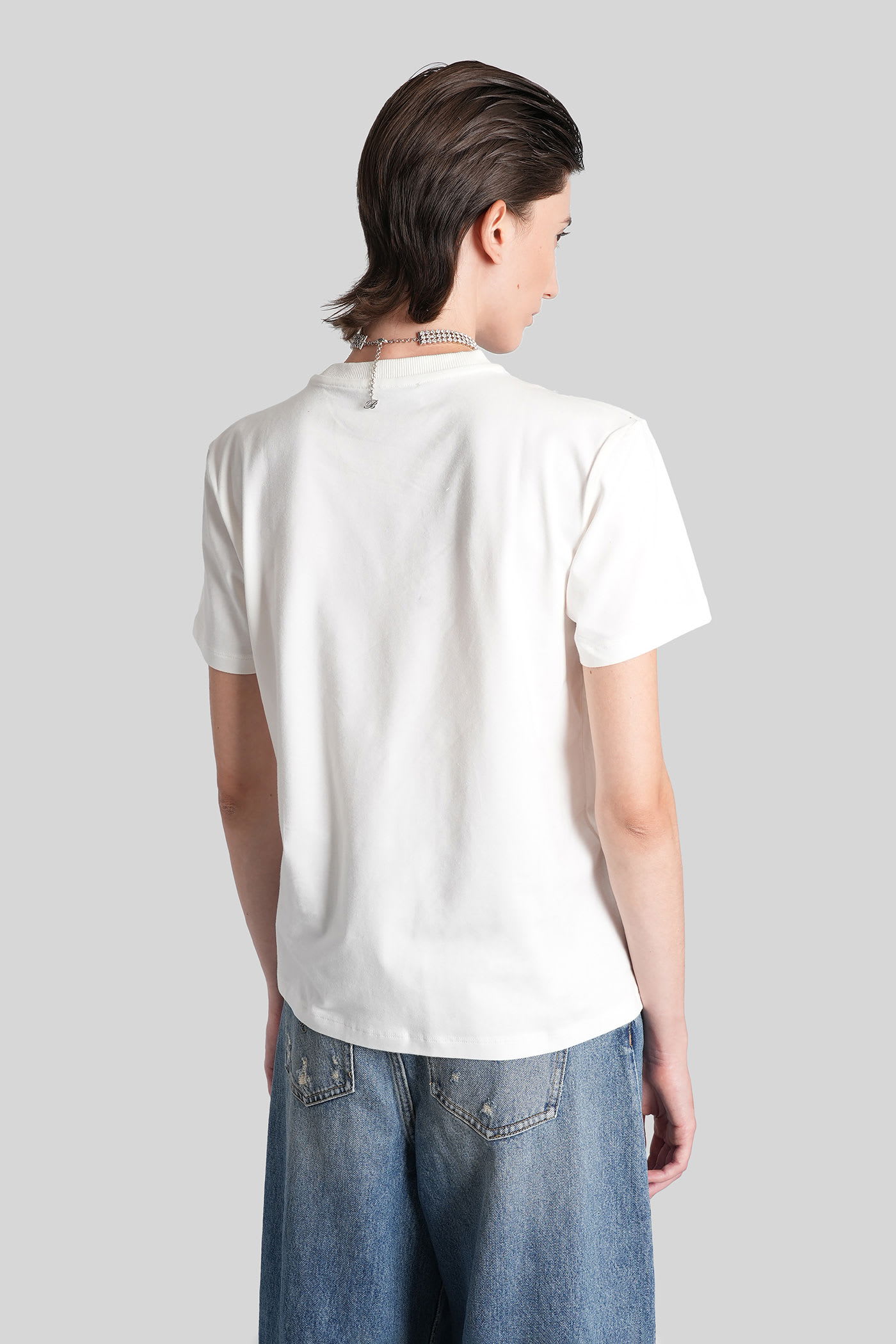 Blumarine Cotton T Shirts In White