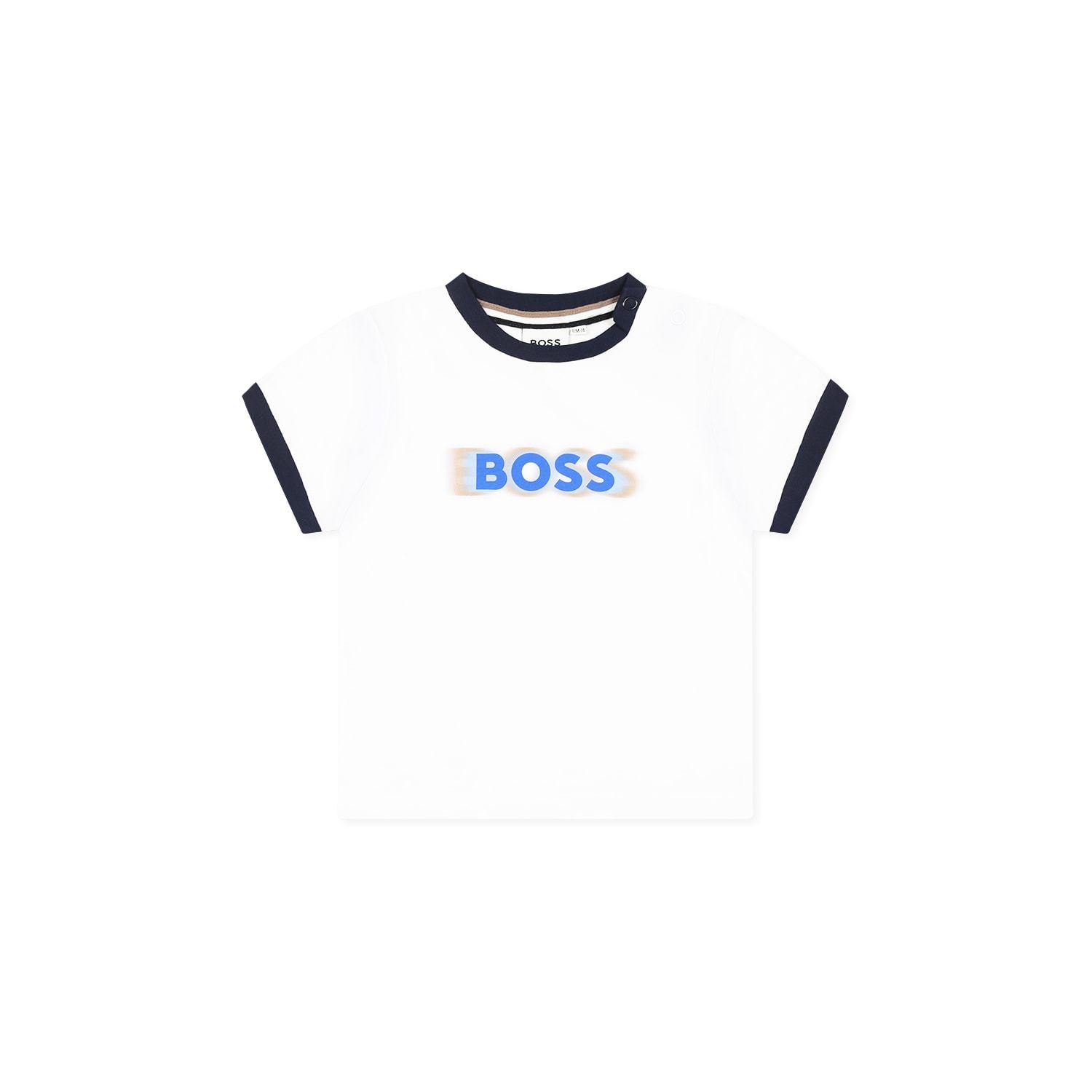 Hugo Boss White T-shirt For Baby Boy With Logo In White