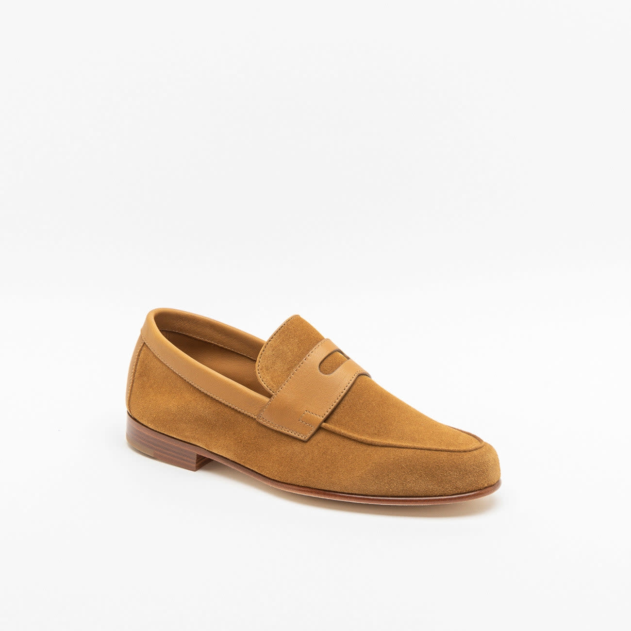 Hendra Cognac Suede Penny Loafer