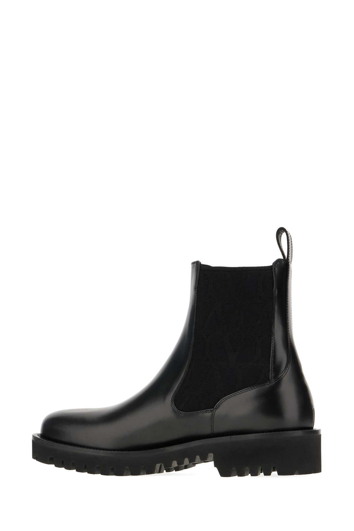 Shop Valentino Black Leather Boots In Nero