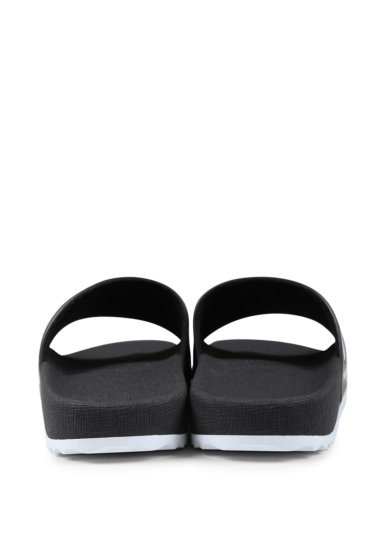 Karl Lagerfeld Black Slippers For Kids With