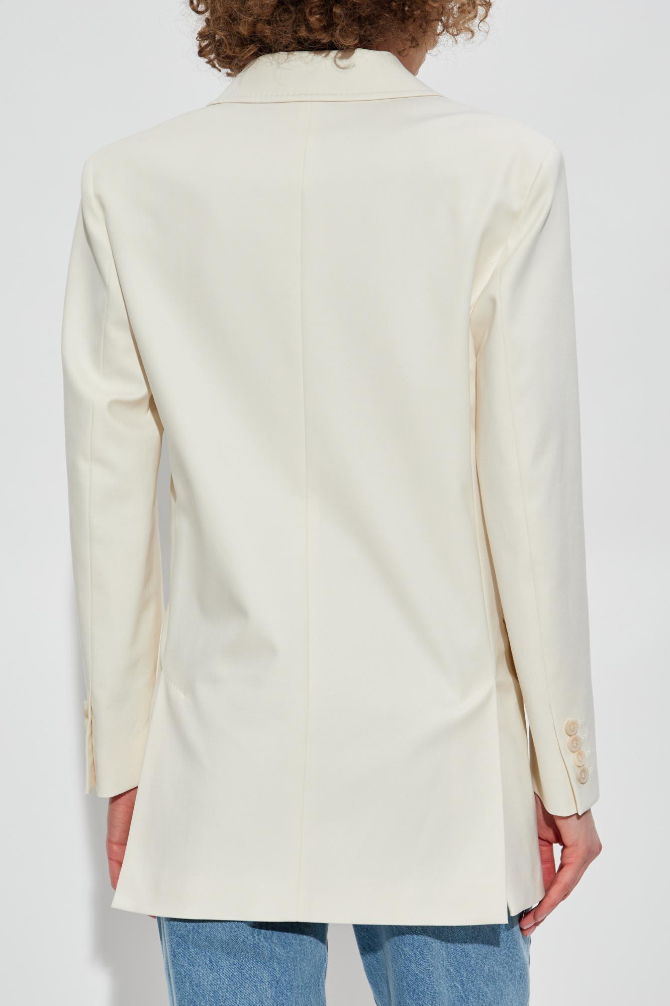 Max Mara Suez Double-breasted Blazer In White