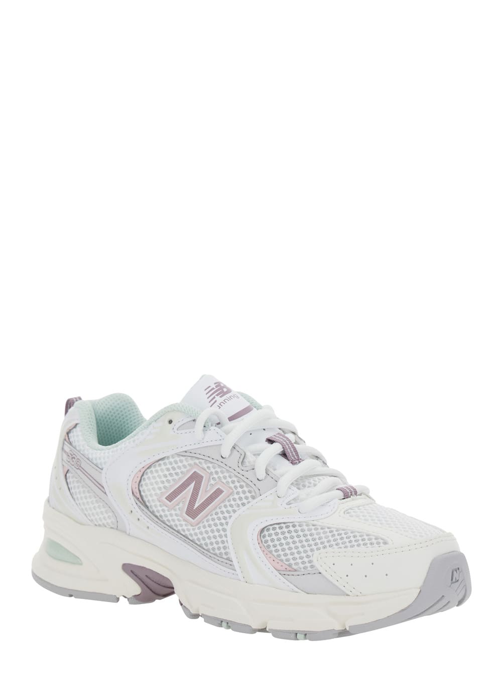 New Balance 530 White Sneaker With Mesh Design And Side Logo In Tech Fabric And Mesh Unisex